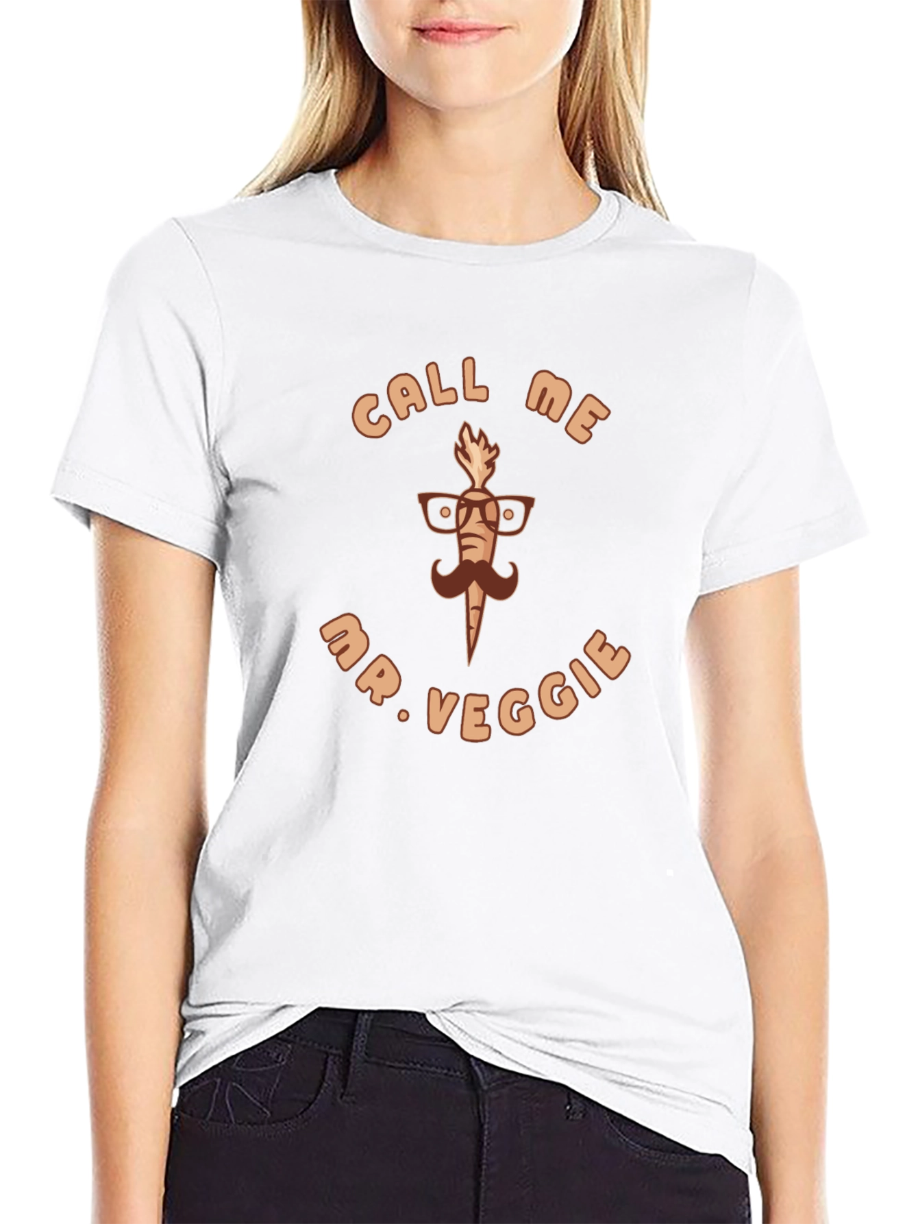 Mr. Veggie T-Shirt - Funny Carrot Design
