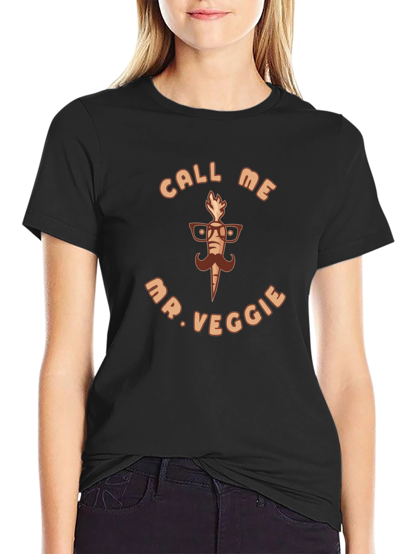 Mr. Veggie T-Shirt - Funny Carrot Design