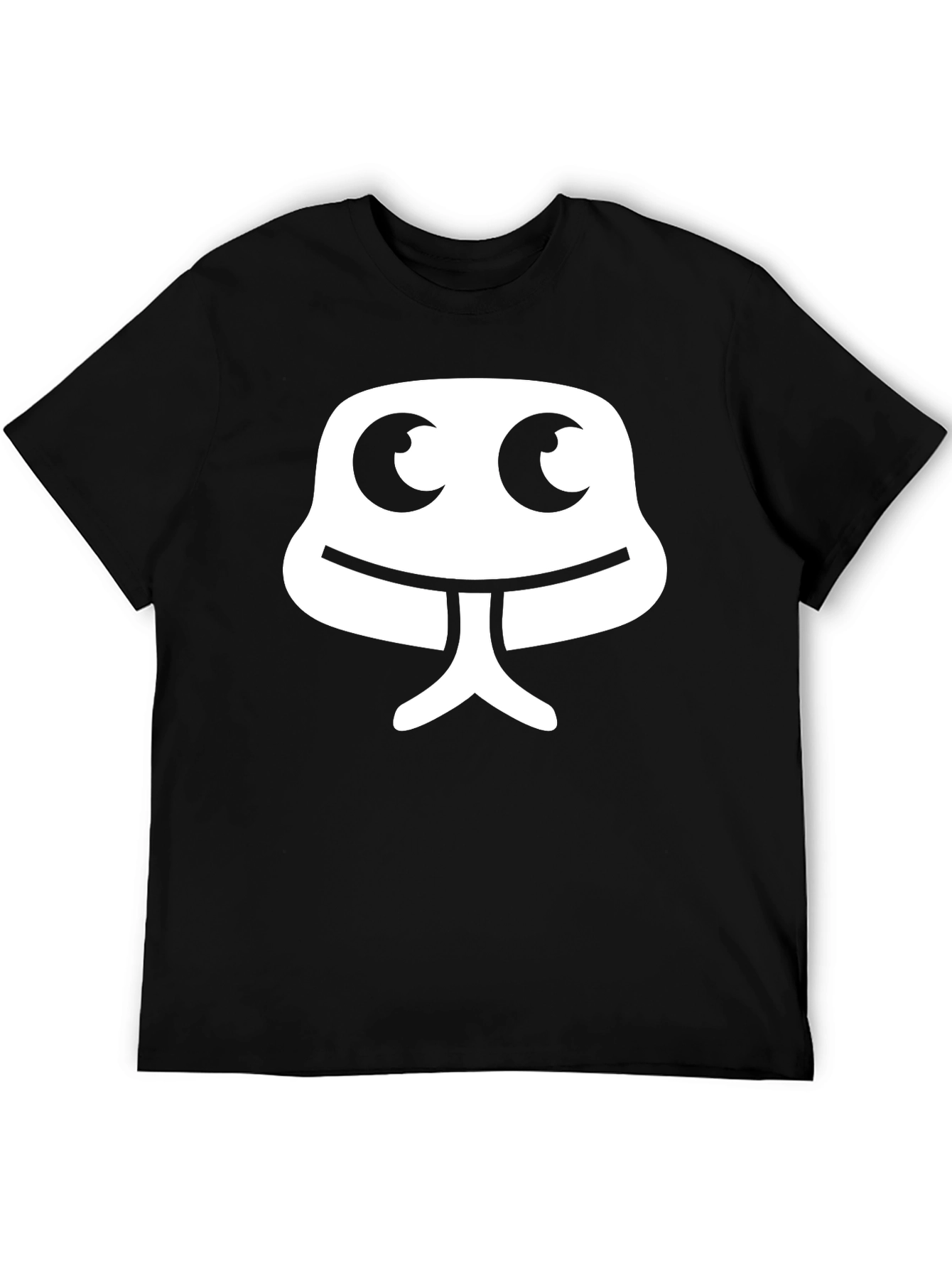 Cool Cartoon Graphic Tee - Black Cotton T-Shirt
