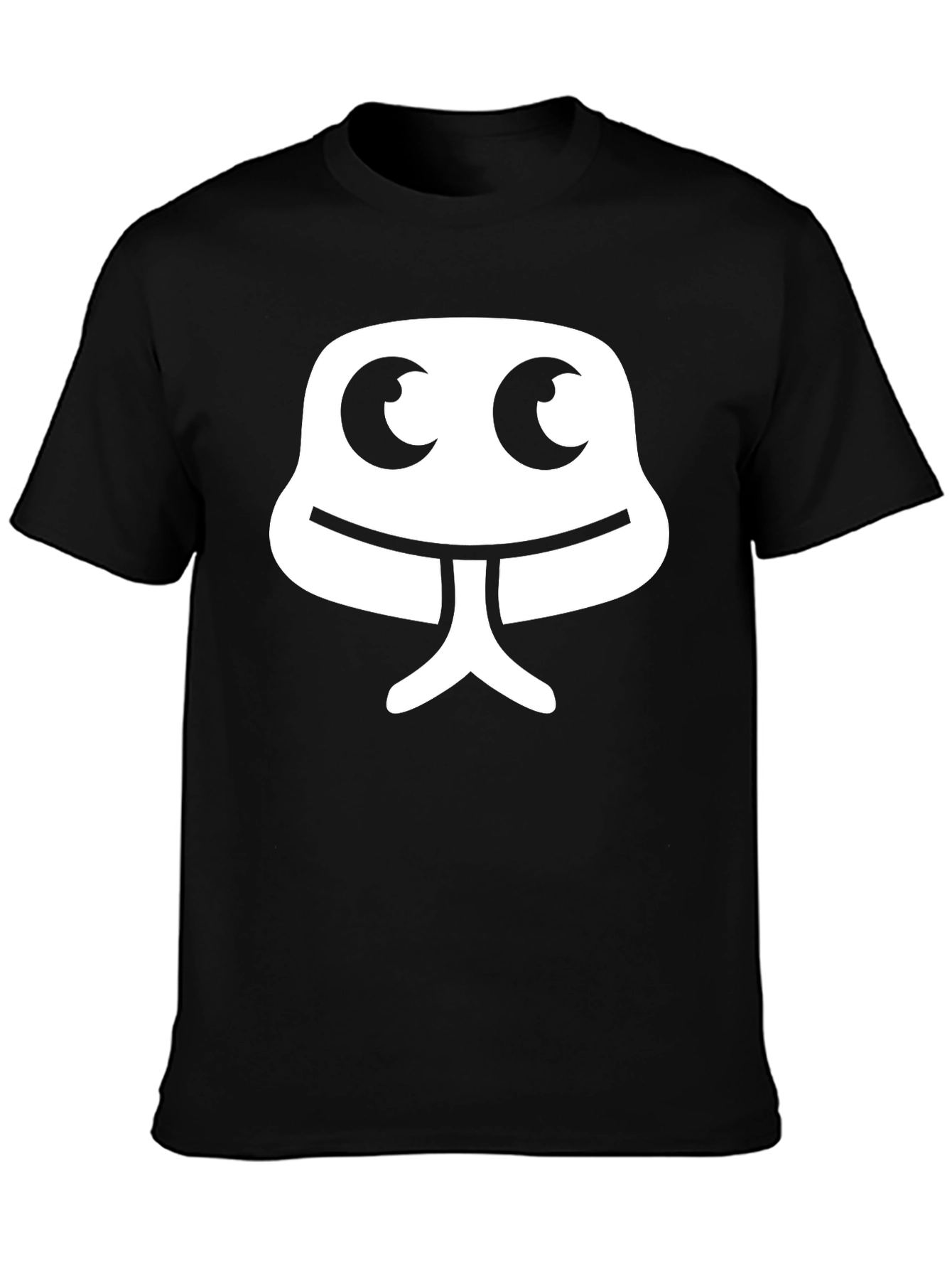 Cool Cartoon Graphic Tee - Black Cotton T-Shirt