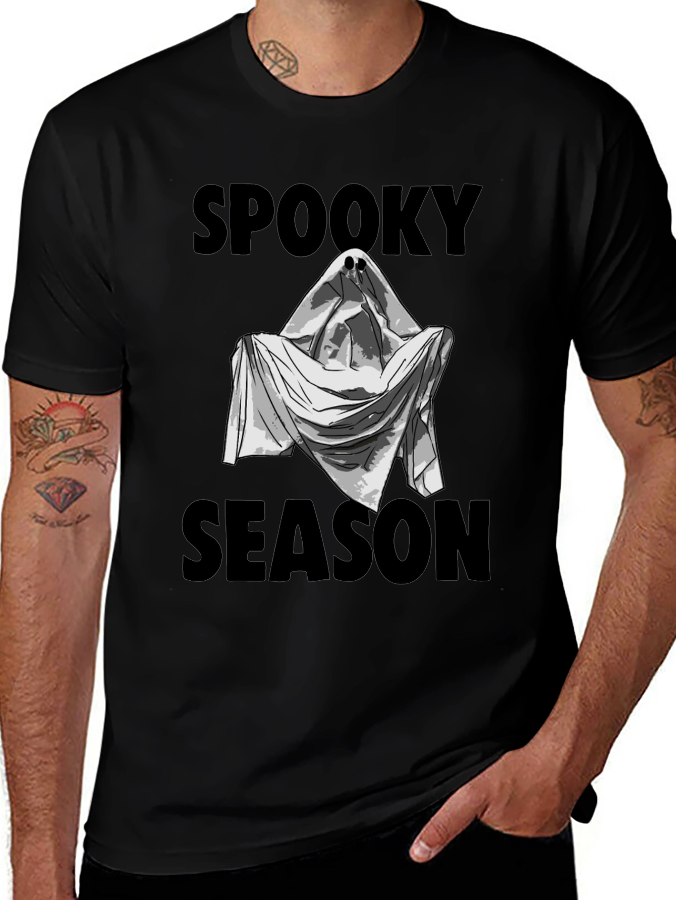 Spooky Season Ghost Graphic Tee