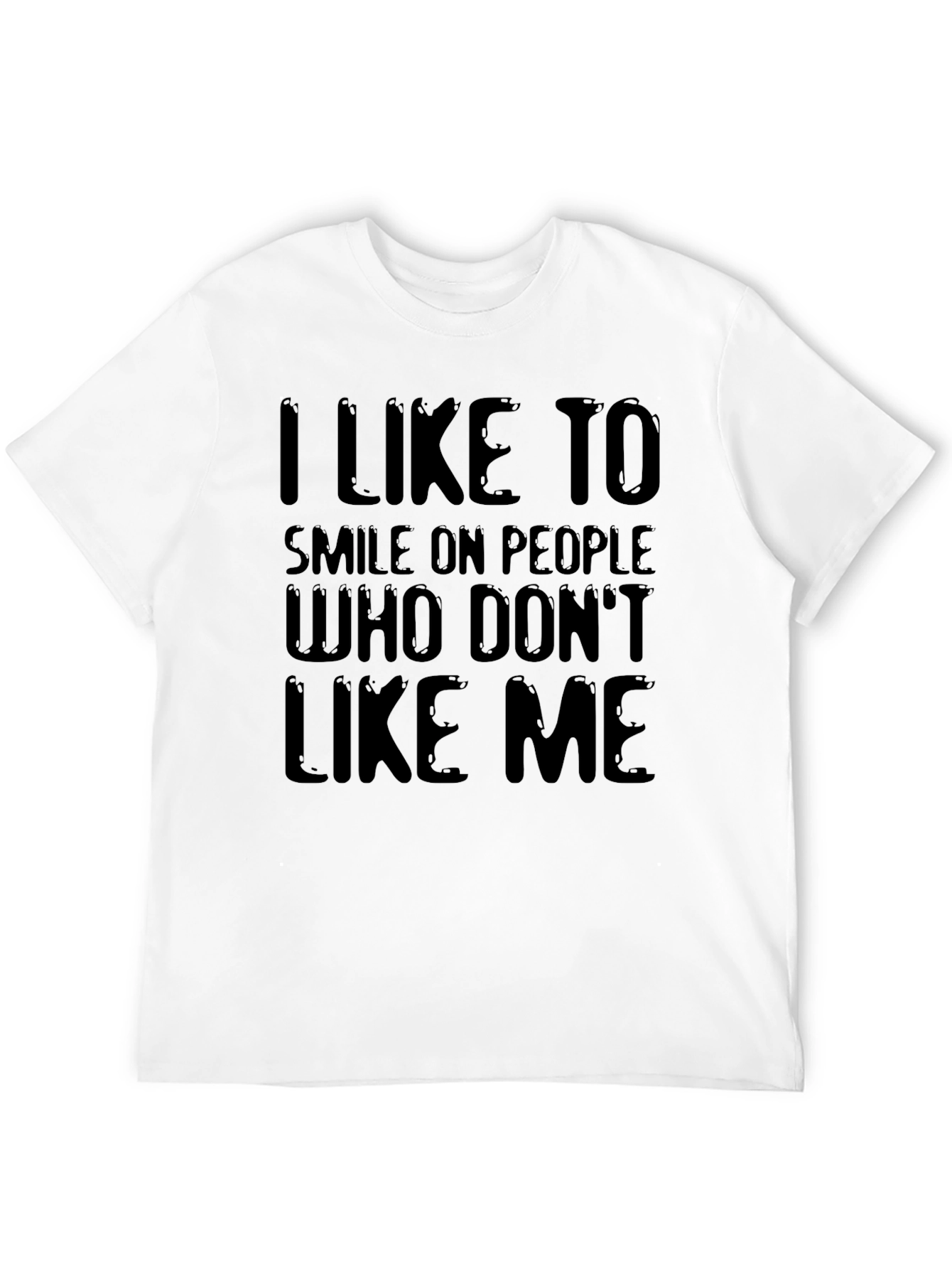I Like To Smile T-Shirt - Black Graphic Tee