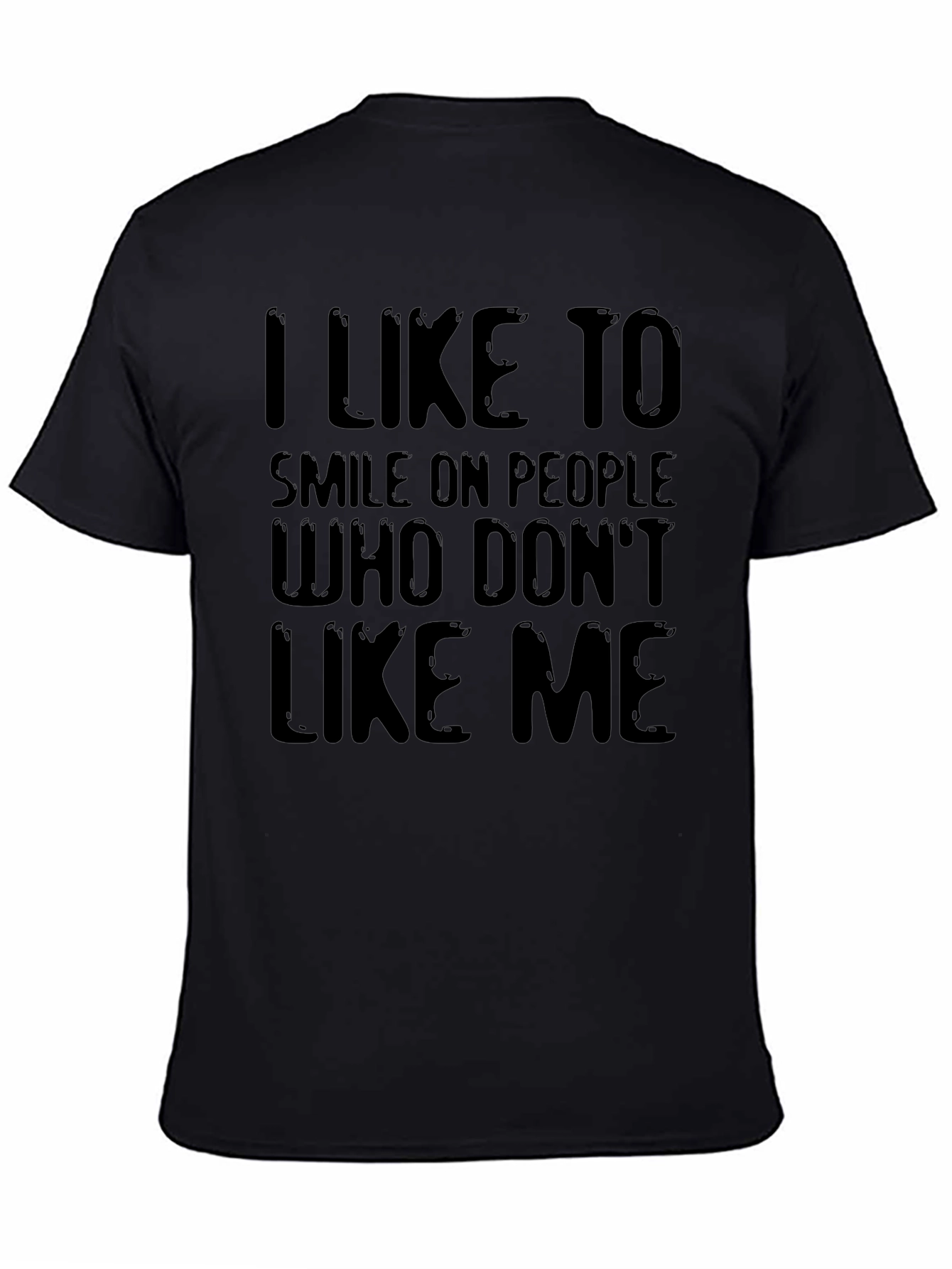 I Like To Smile T-Shirt - Black Graphic Tee
