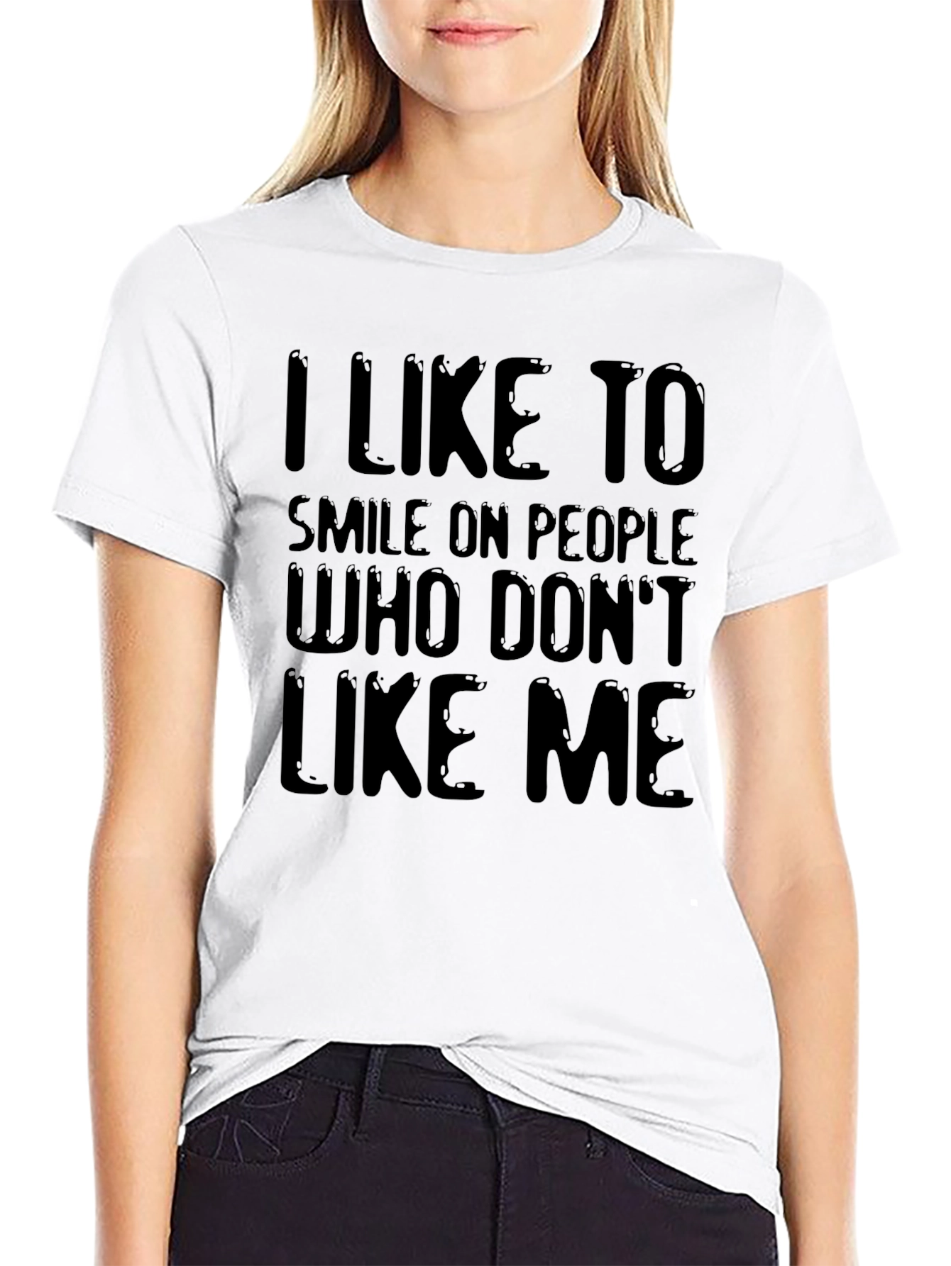 I Like To Smile T-Shirt - Black Graphic Tee