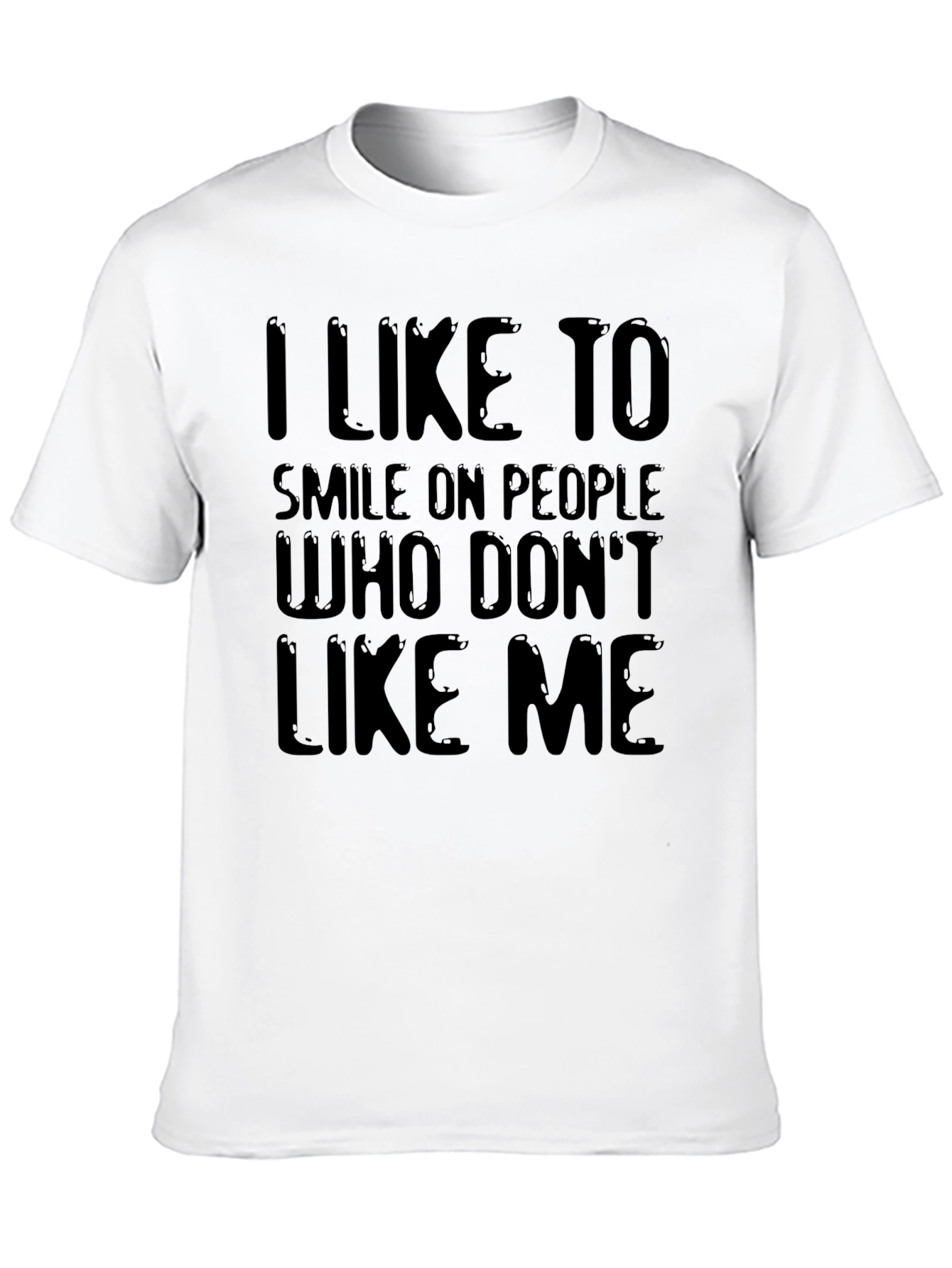 I Like To Smile T-Shirt - Black Graphic Tee