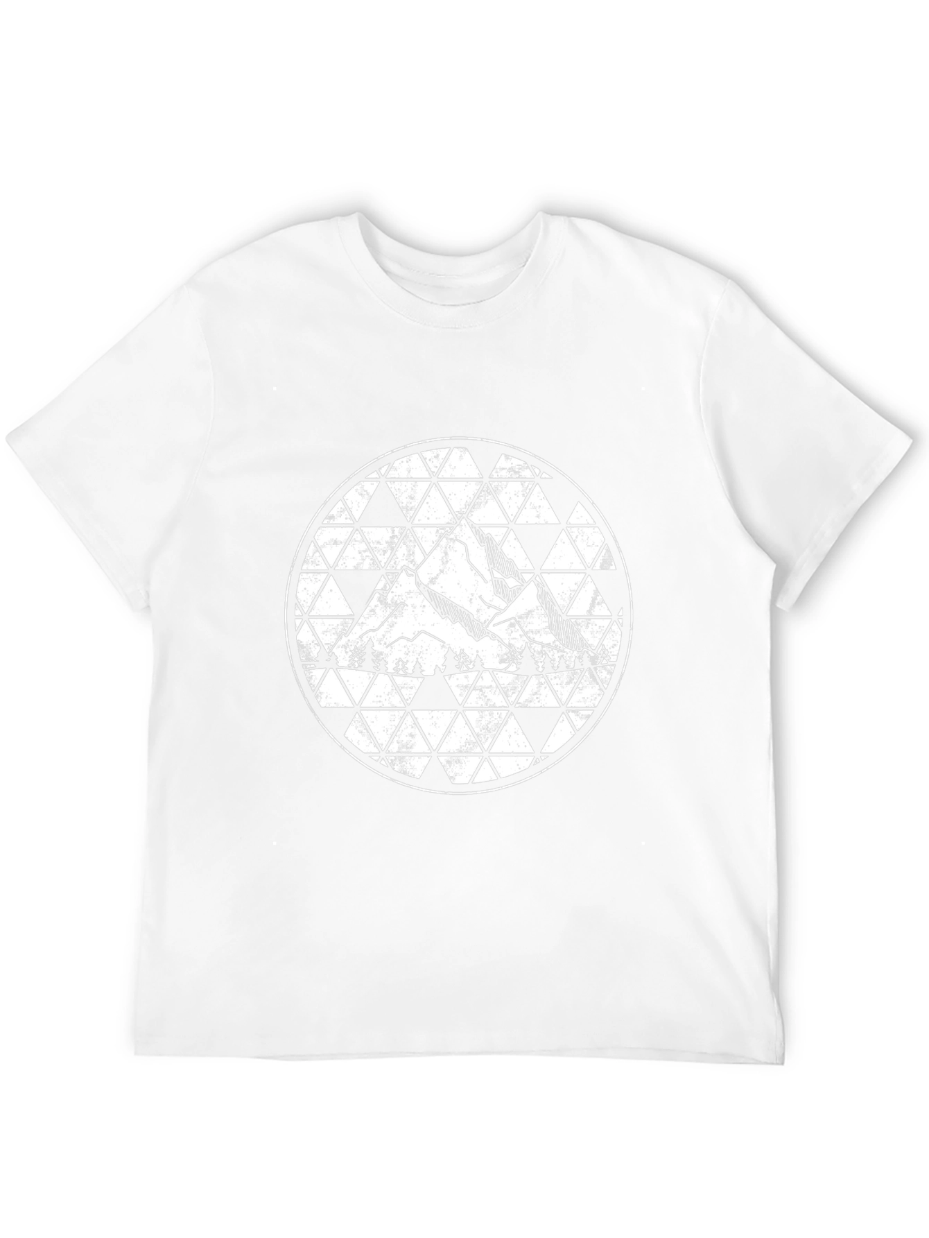 Mountain Graphic Print Mens Black T-Shirt