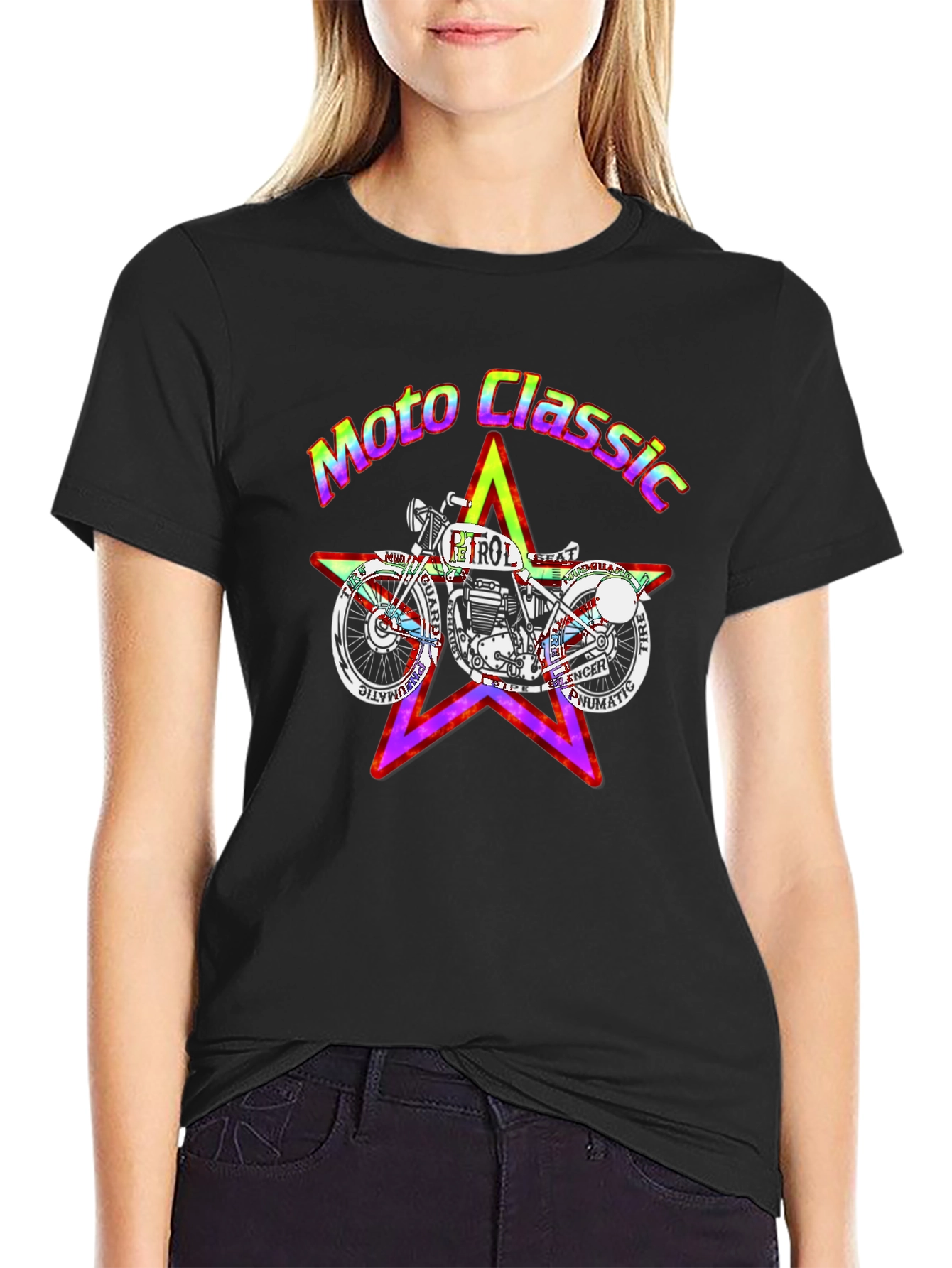 Moto Classic T-Shirt - Stylish Motorcycle Graphic Tee