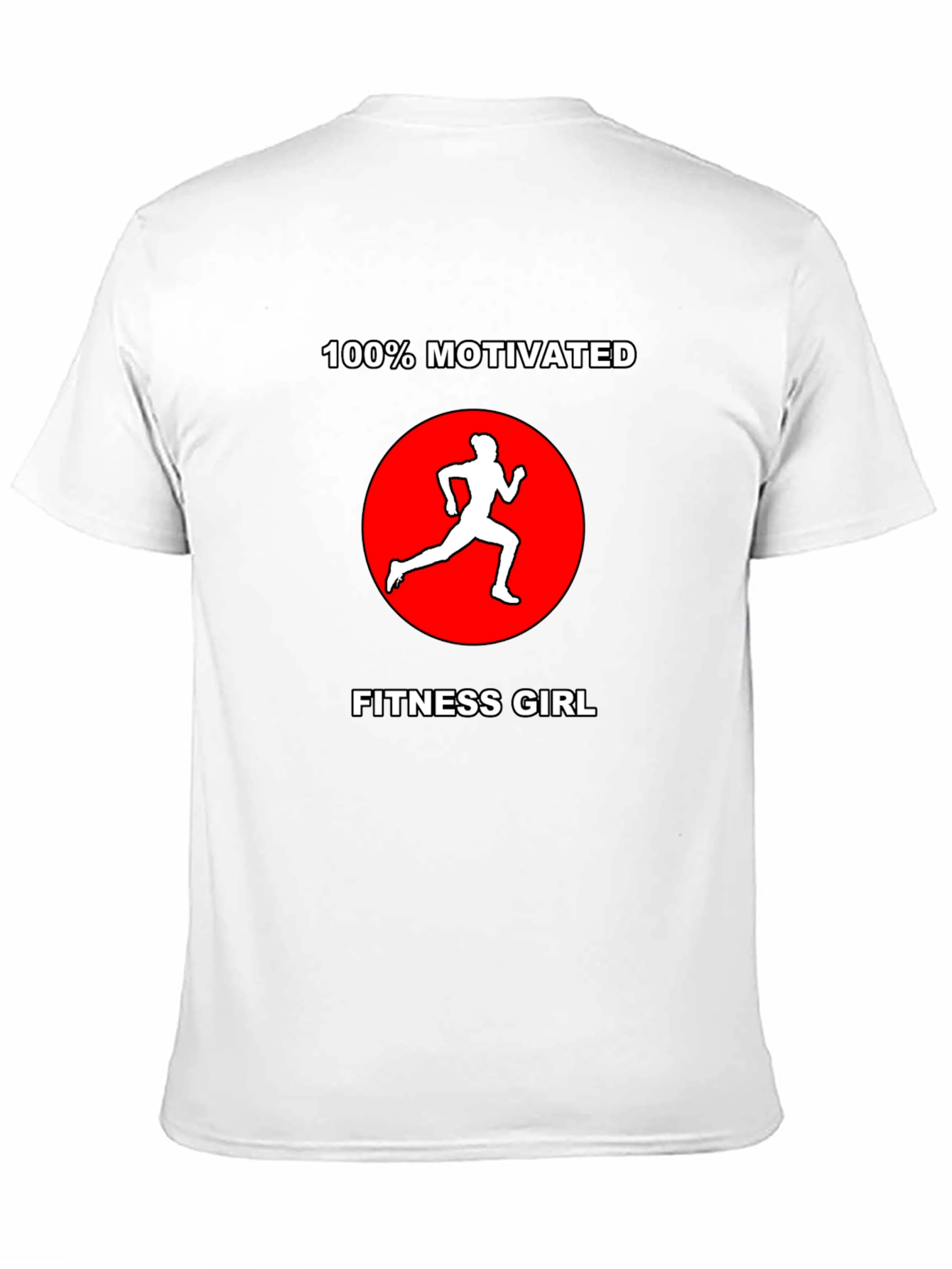 Motivated Fitness Girl Black T-Shirt