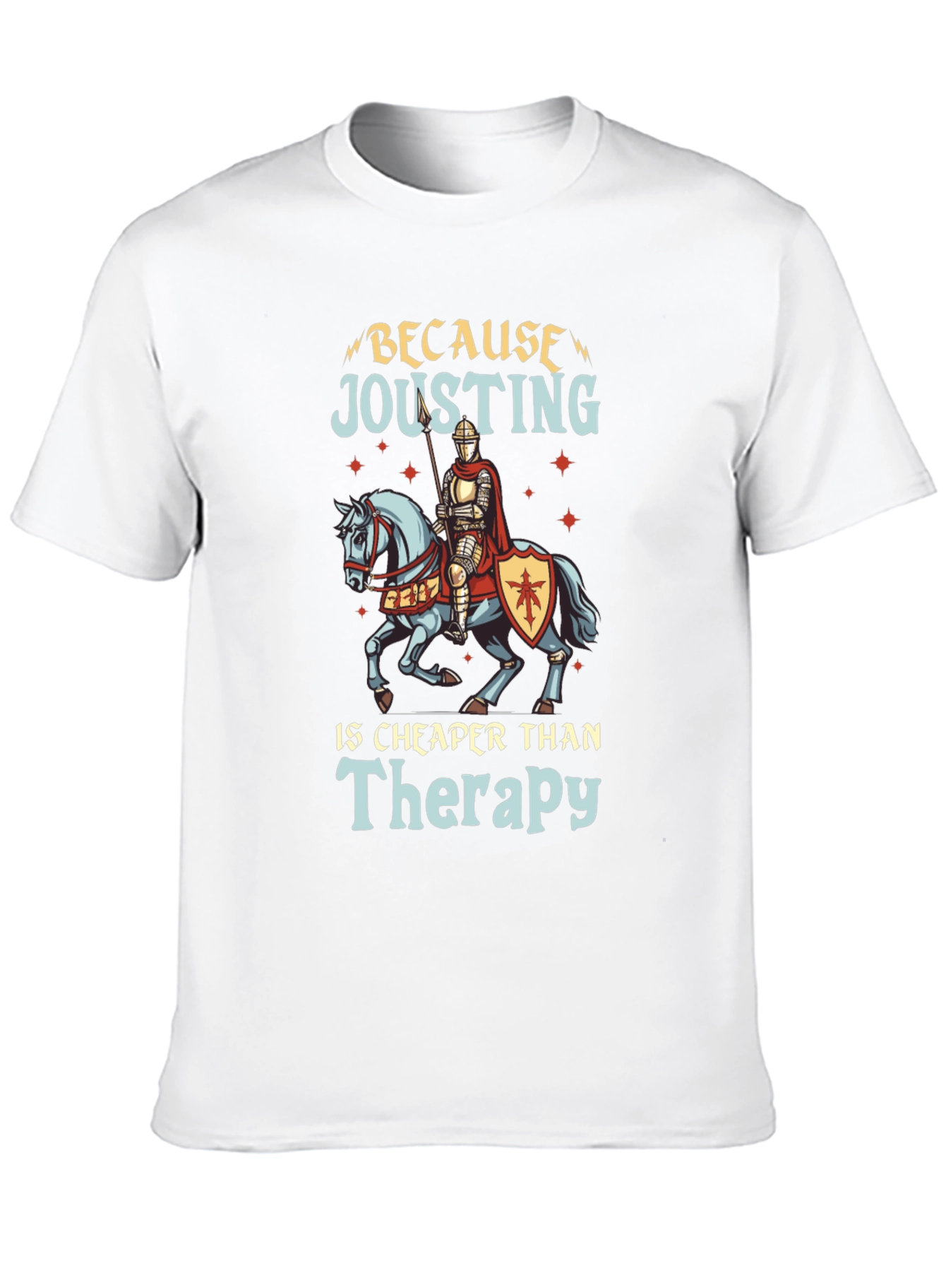 Jousting Therapy Black T-Shirt