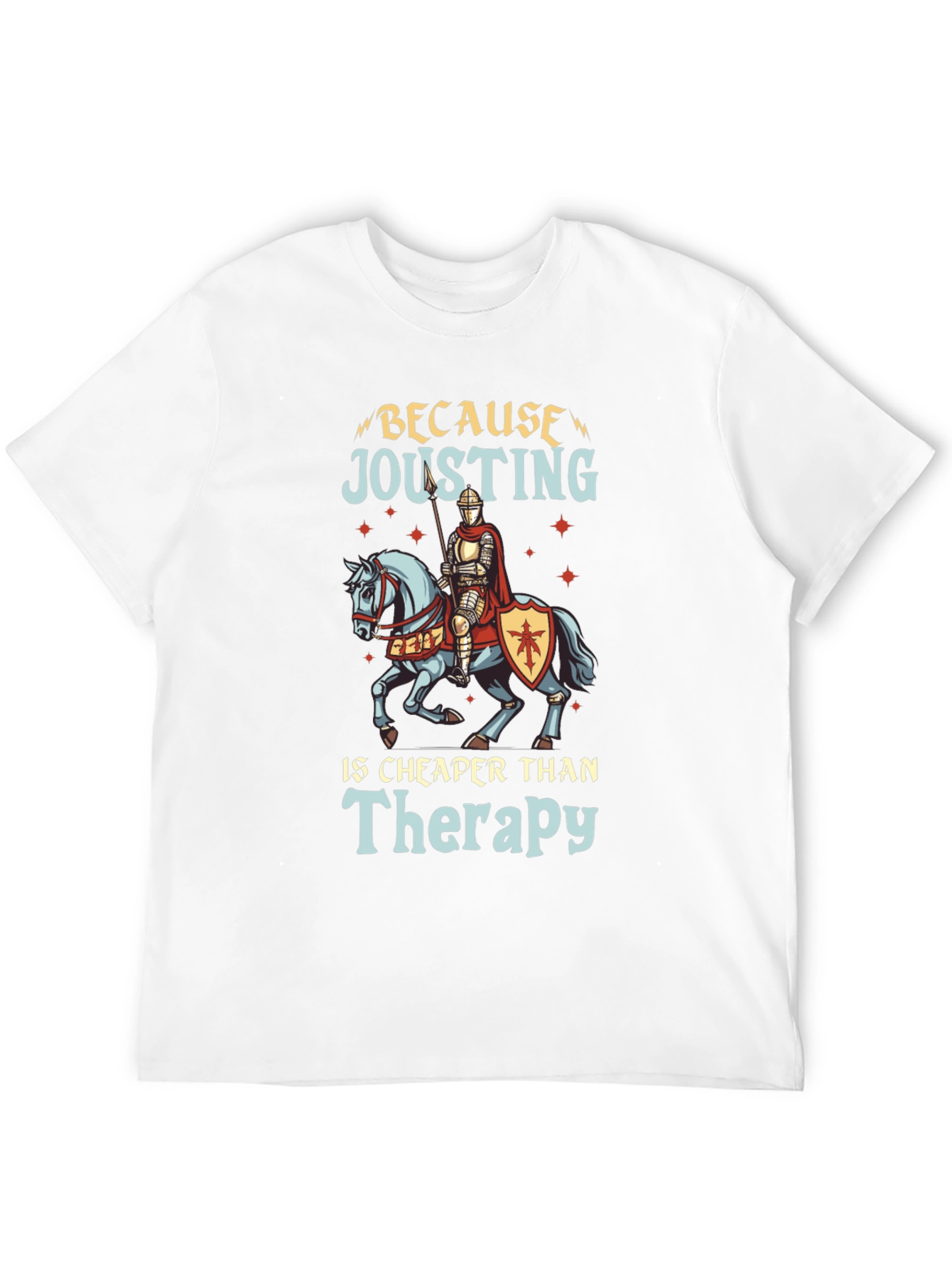 Jousting Therapy Black T-Shirt