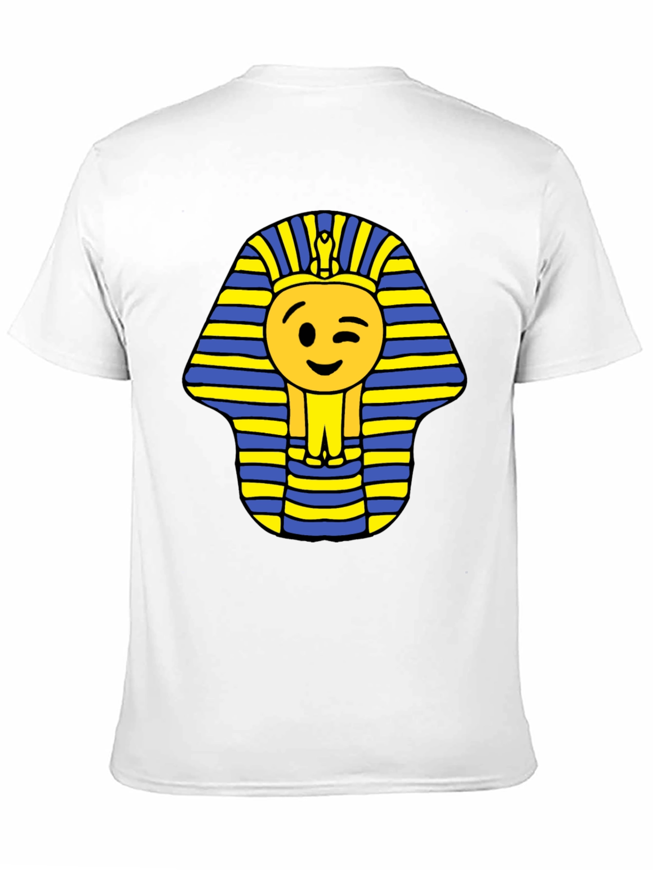 Emoji Pharaoh Black T-Shirt - Ancient Fun!