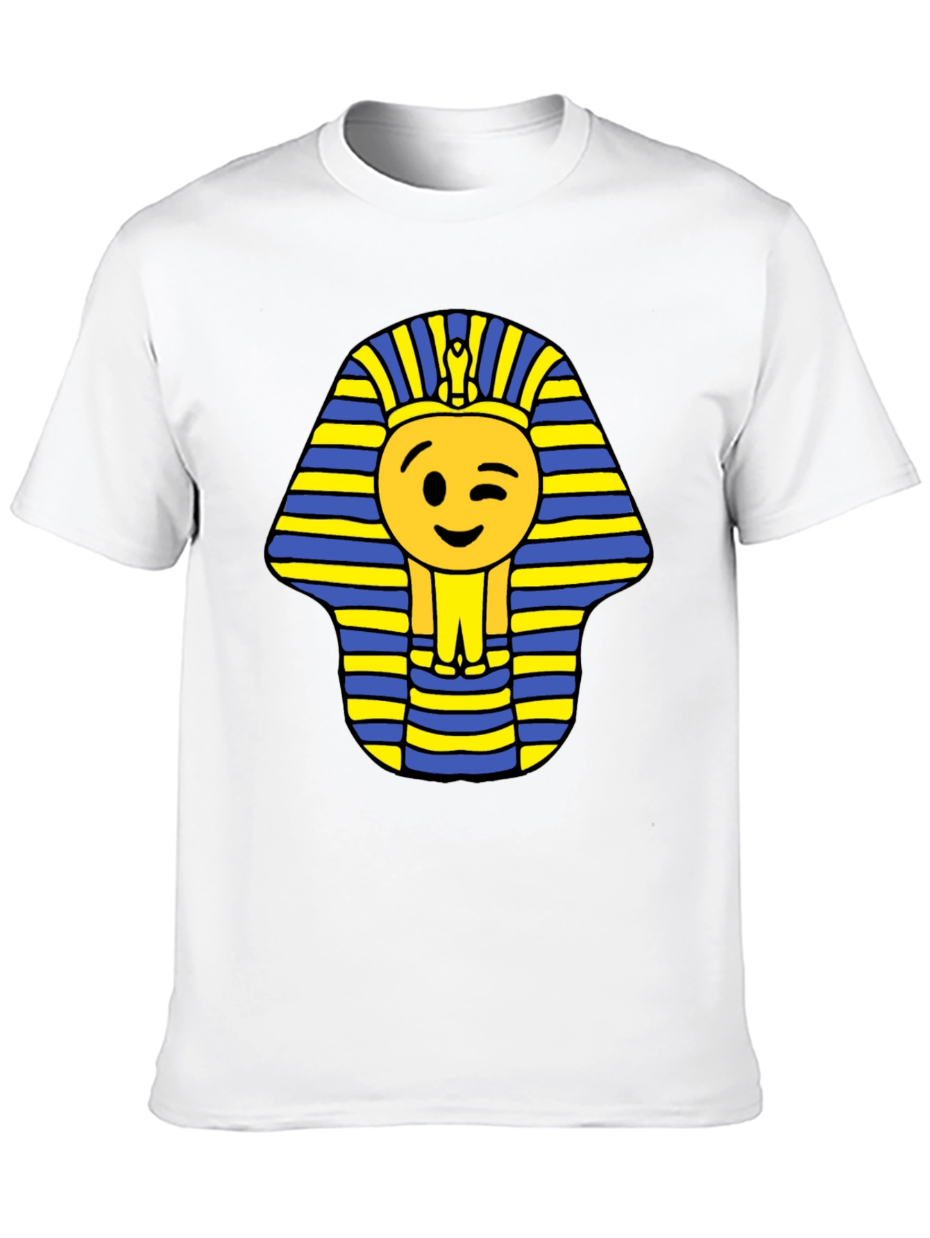 Emoji Pharaoh Black T-Shirt - Ancient Fun!