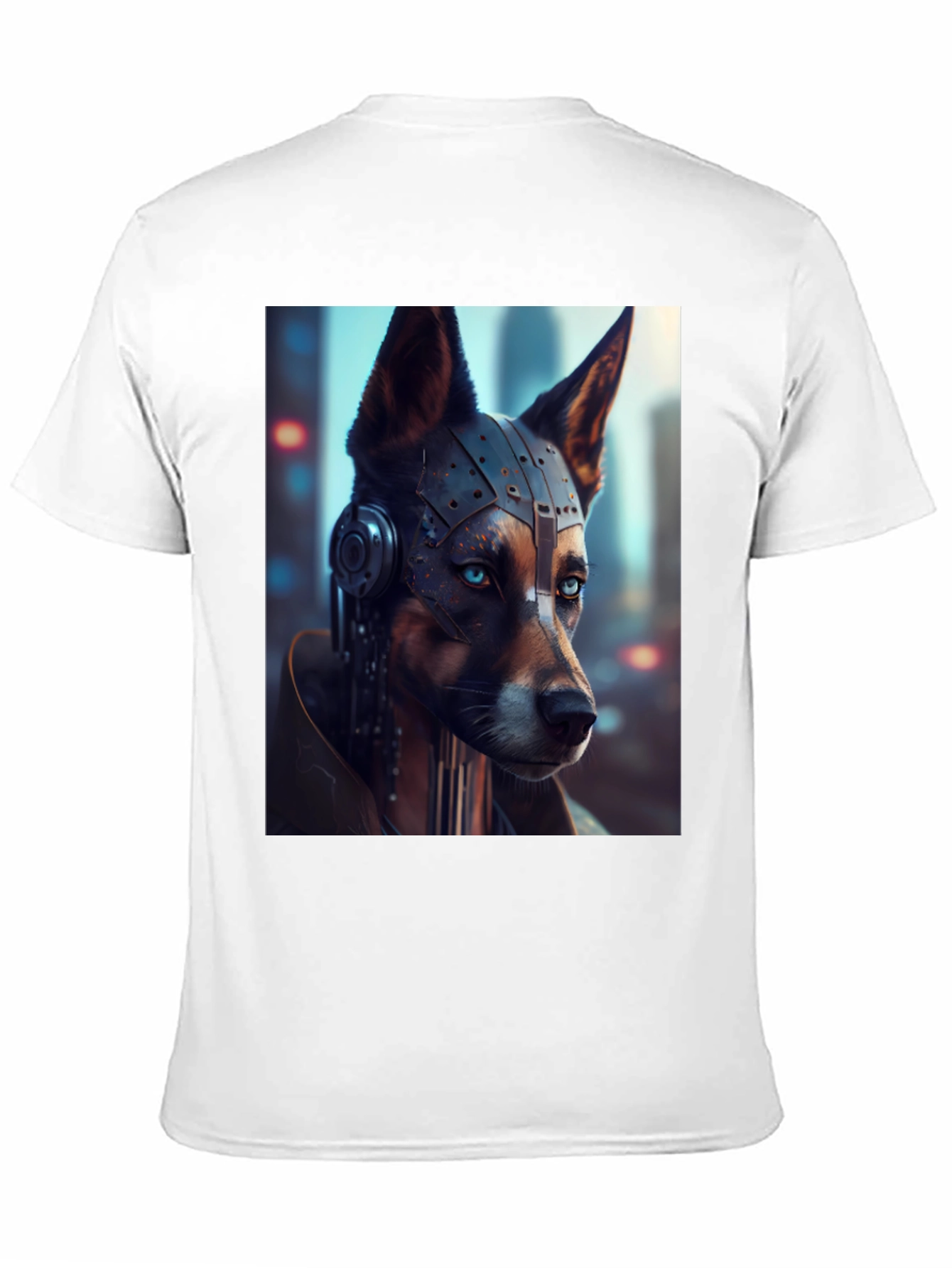 Cyberpunk Dog Graphic T-Shirt