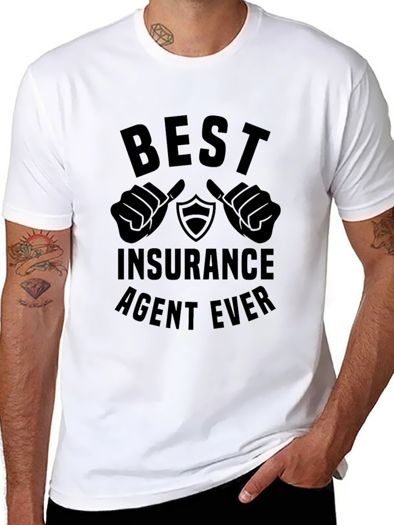 Best Insurance Agent Ever Black T-Shirt