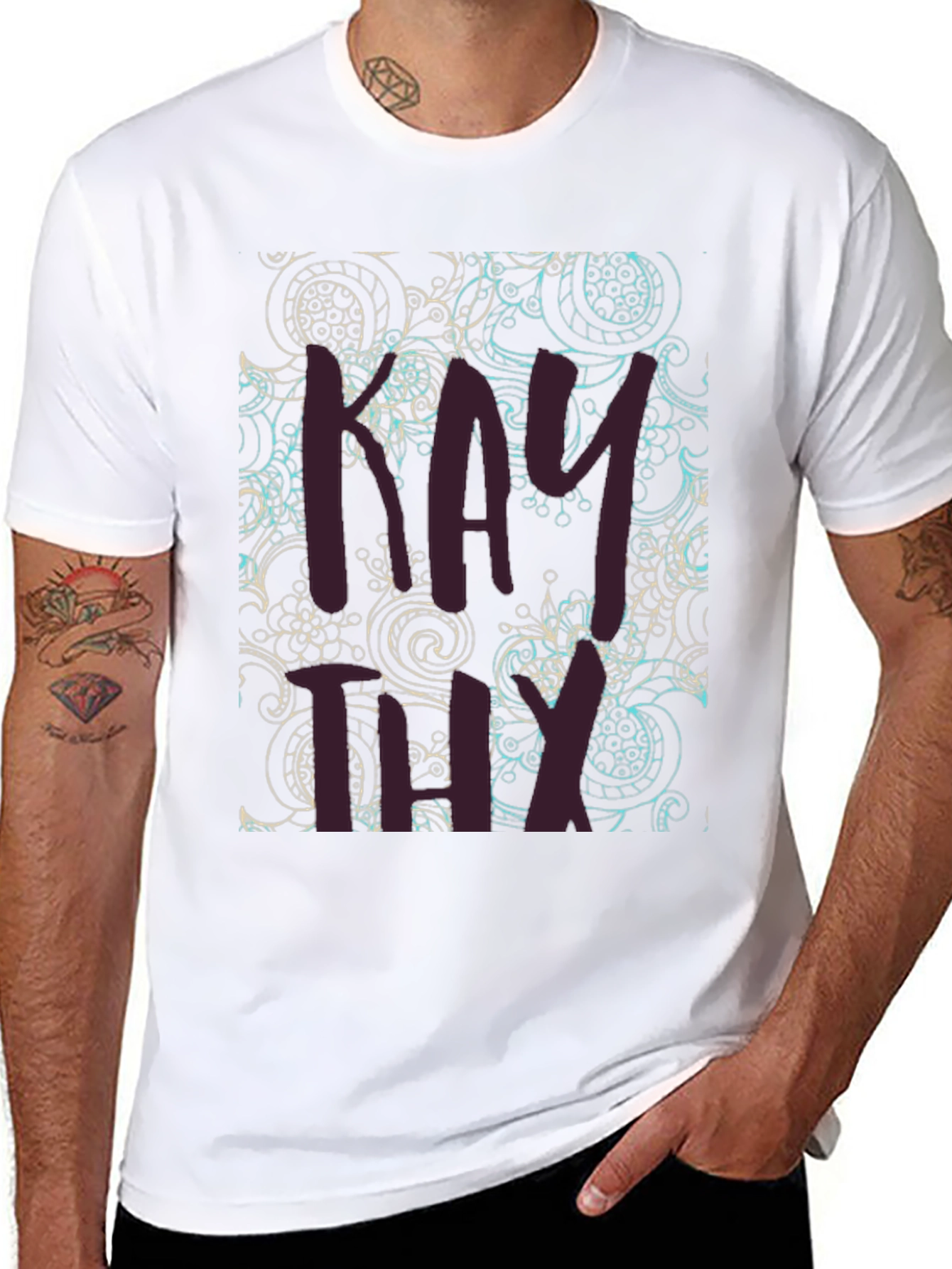 Patterned Graphic Tee