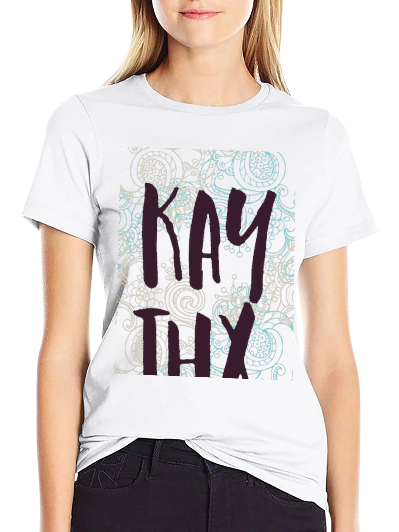 Patterned Graphic Tee