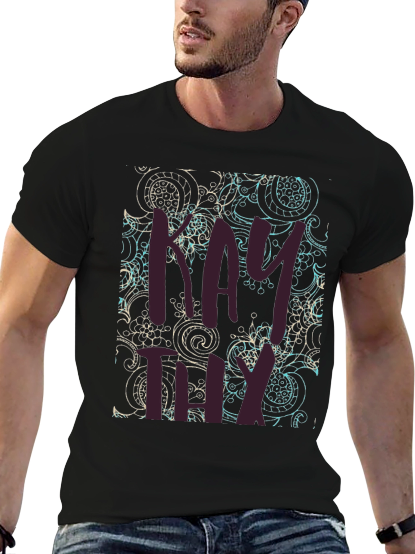 Patterned Graphic Tee