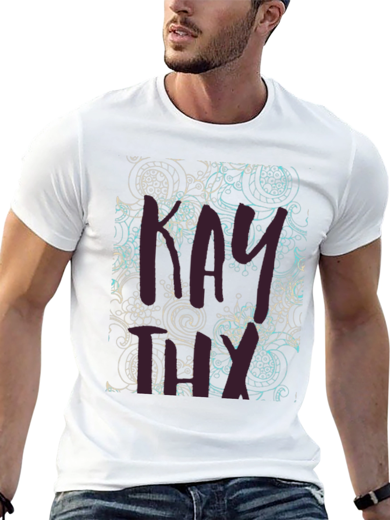 Patterned Graphic Tee