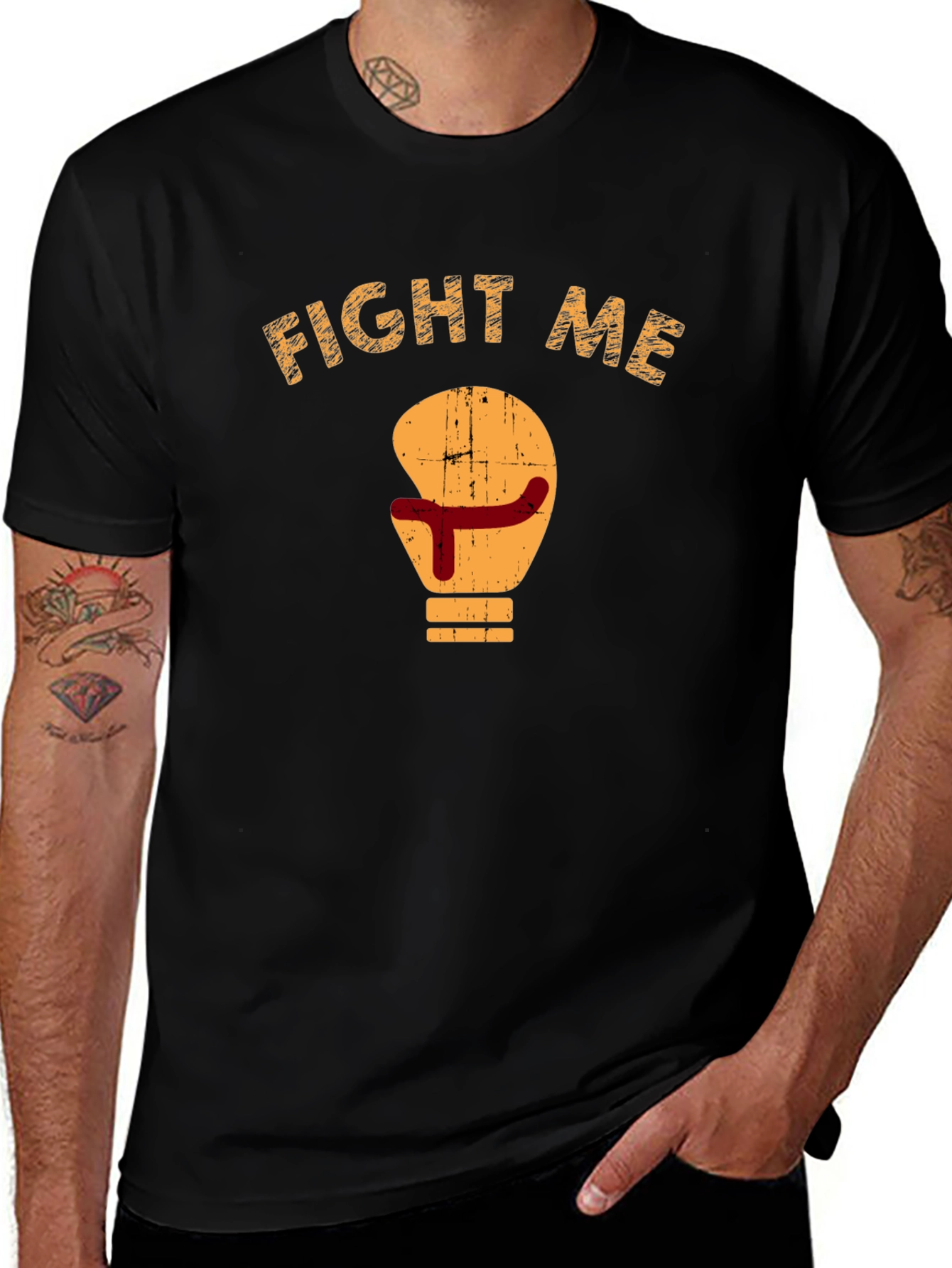 Fight Me Boxing Glove Graphic T-Shirt