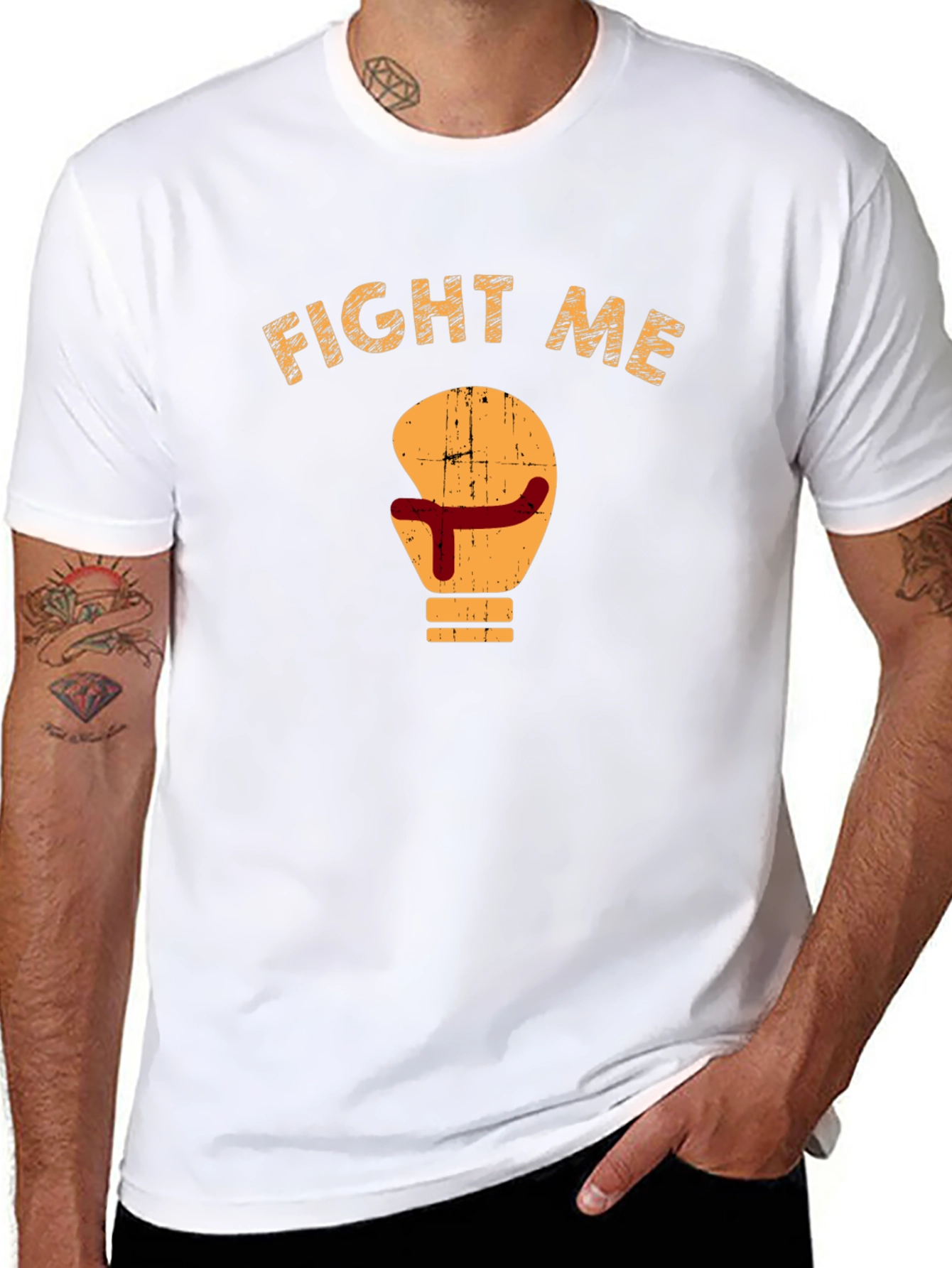 Fight Me Boxing Glove Graphic T-Shirt