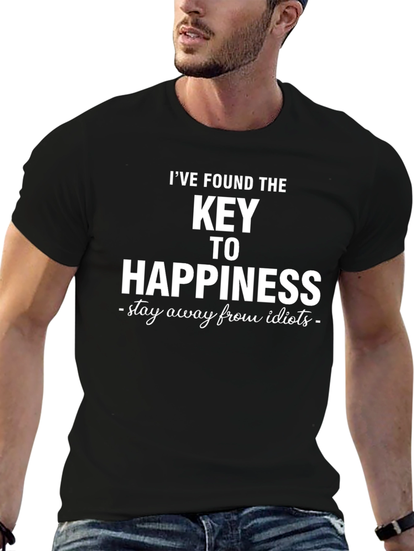 Key to Happiness Graphic T-Shirt