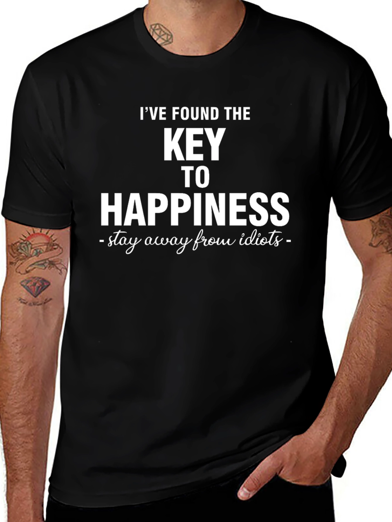 Key to Happiness Graphic T-Shirt