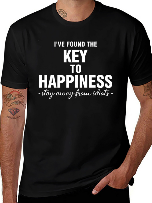 Key to Happiness Graphic T-Shirt