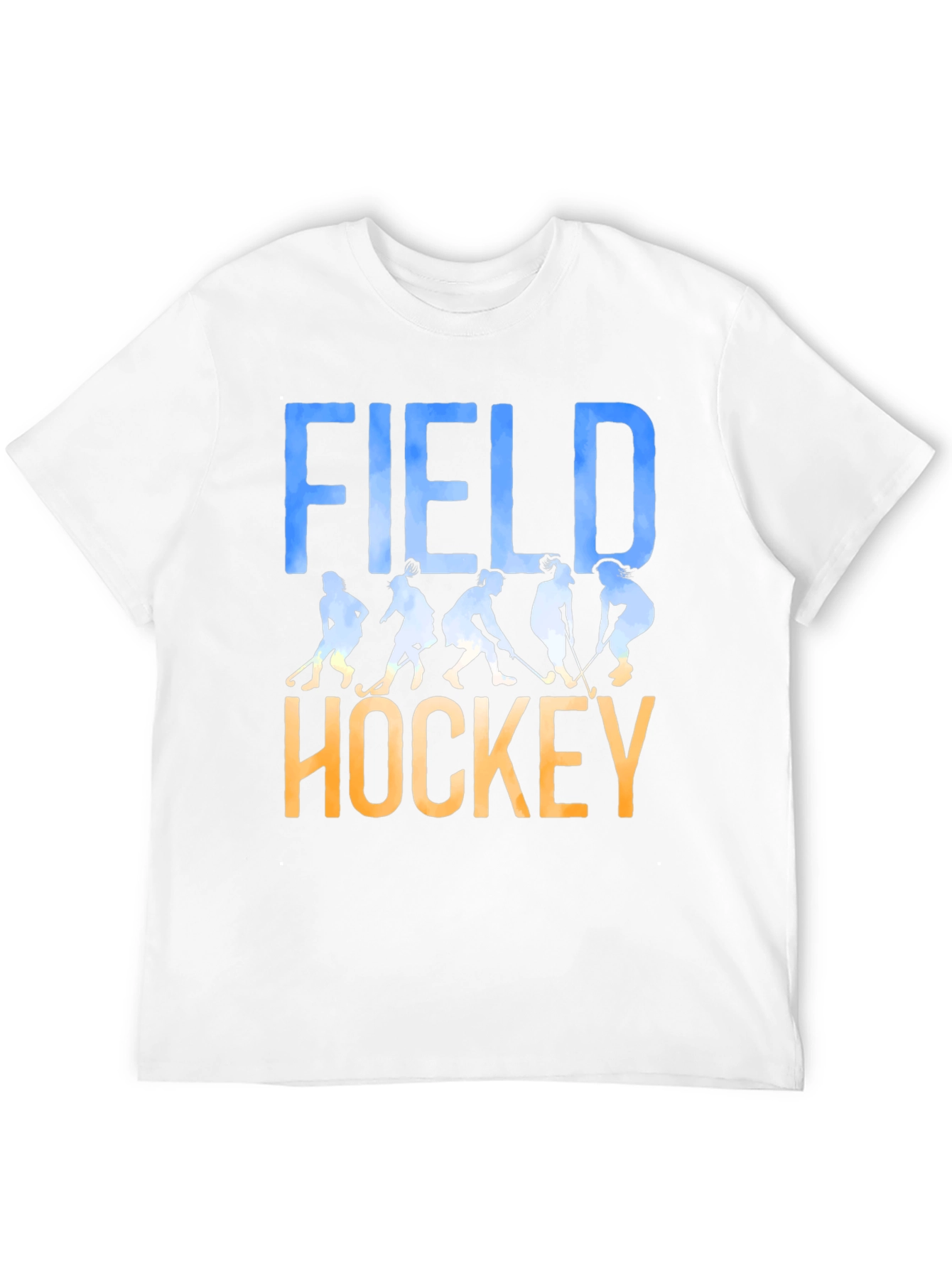 Field Hockey Silhouette Graphic T-Shirt