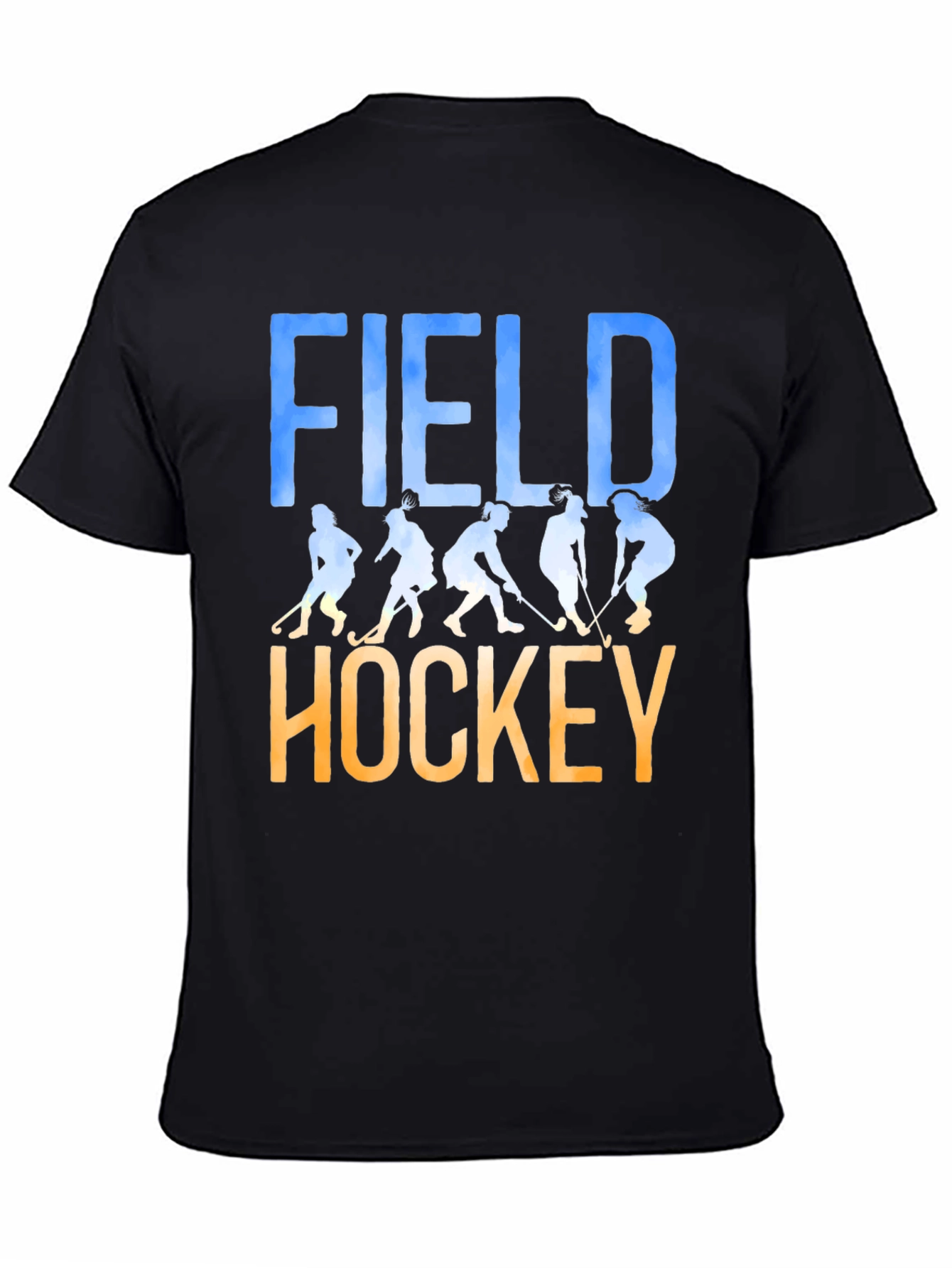Field Hockey Silhouette Graphic T-Shirt