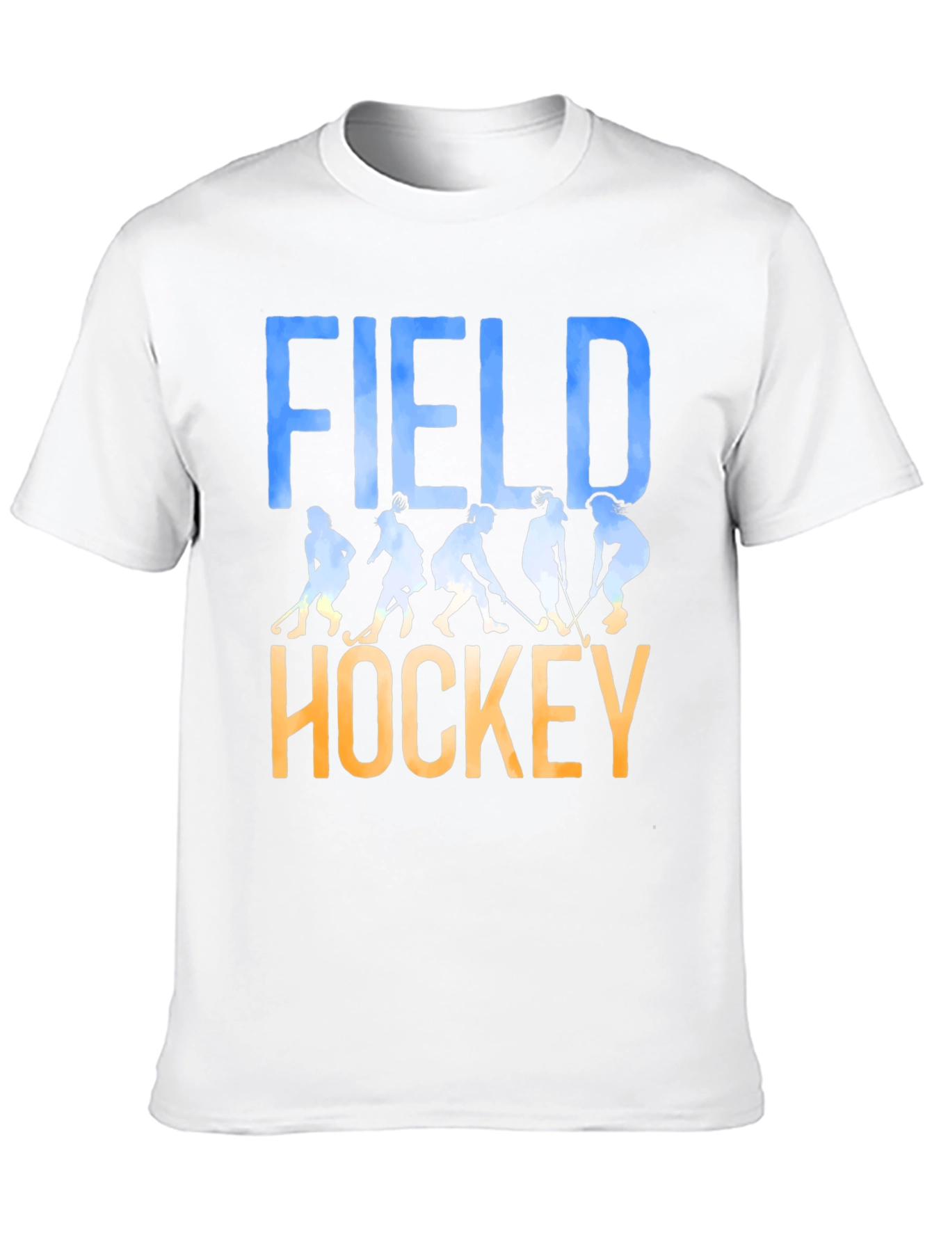 Field Hockey Silhouette Graphic T-Shirt