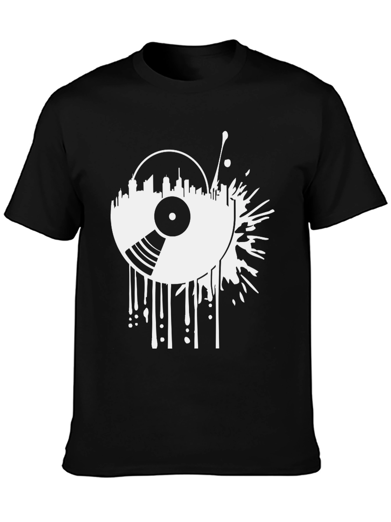 Urban Vinyl Record Graphic T-Shirt