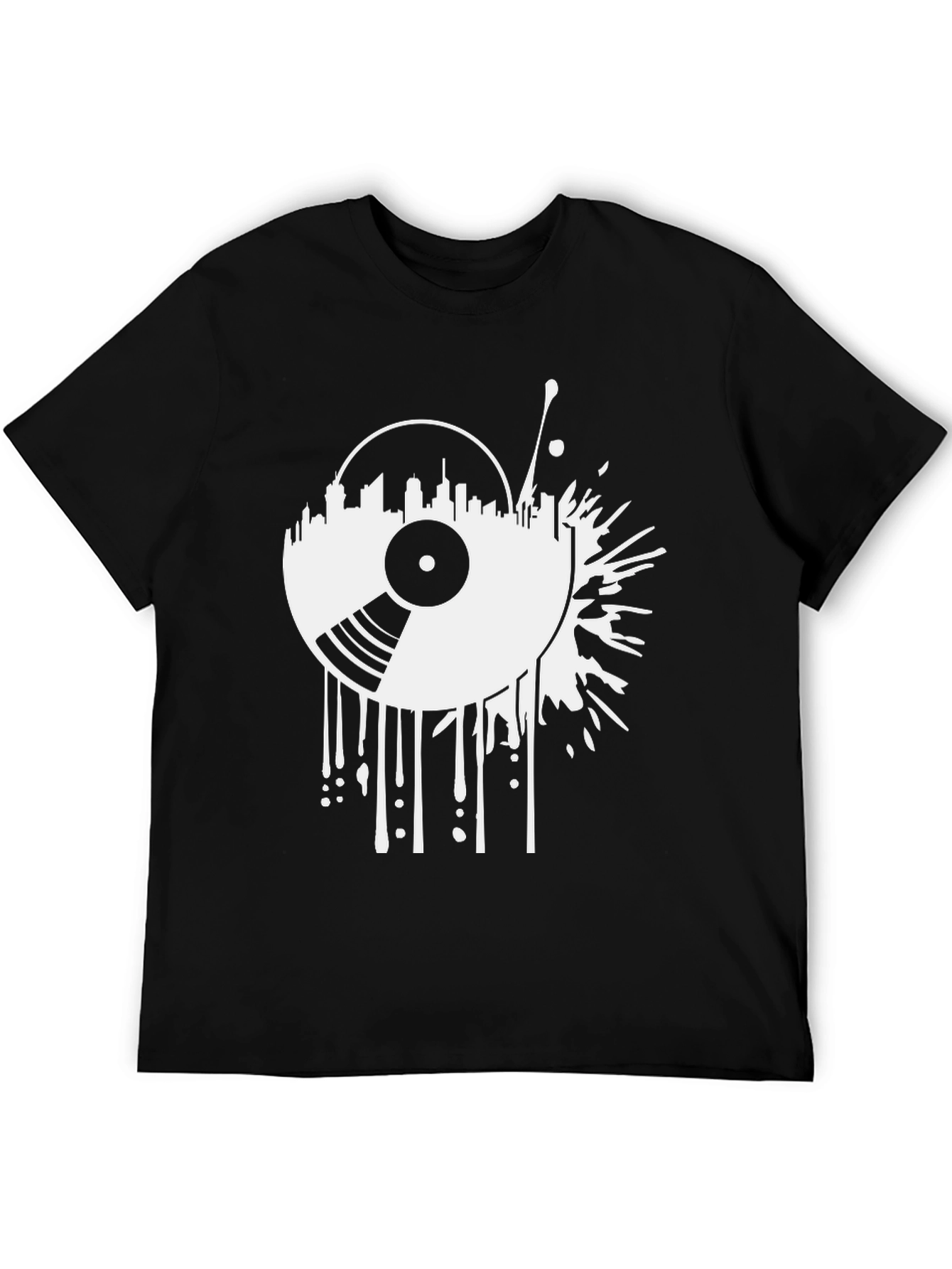 Urban Vinyl Record Graphic T-Shirt