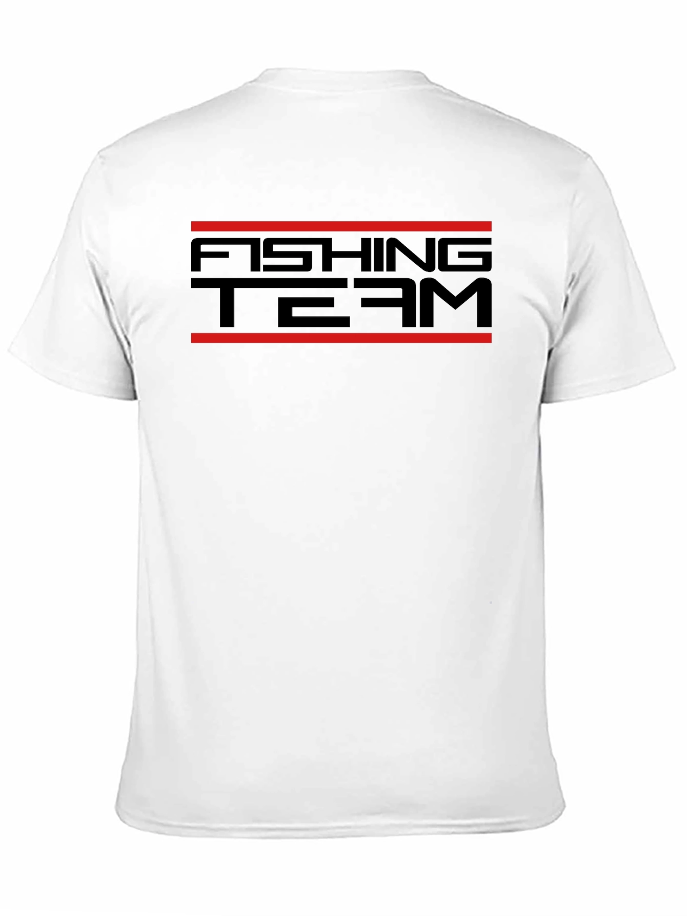 Fishing Team Graphic T-Shirt - Black