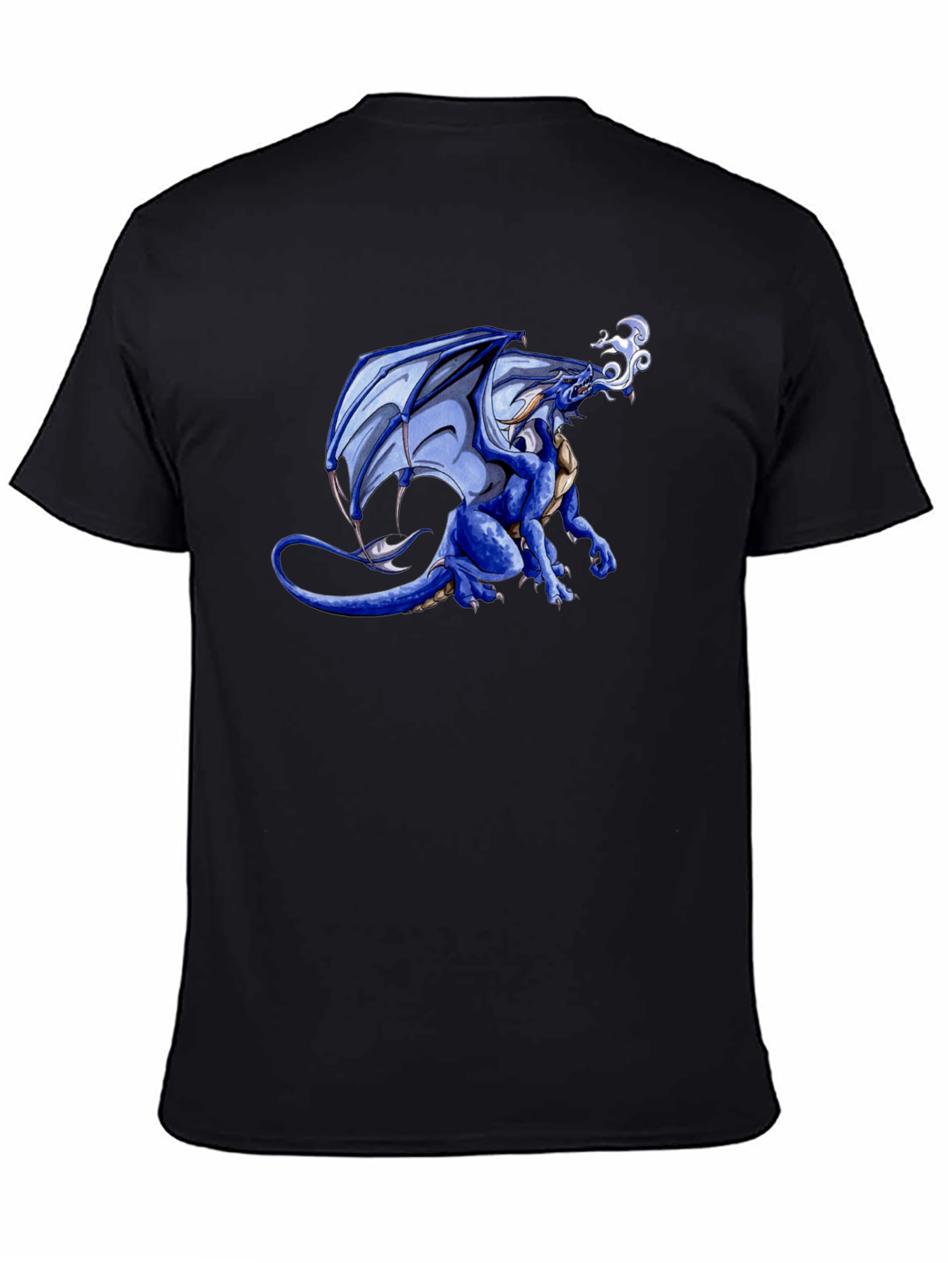 Blue Dragon Graphic Tee - Fantasy Style