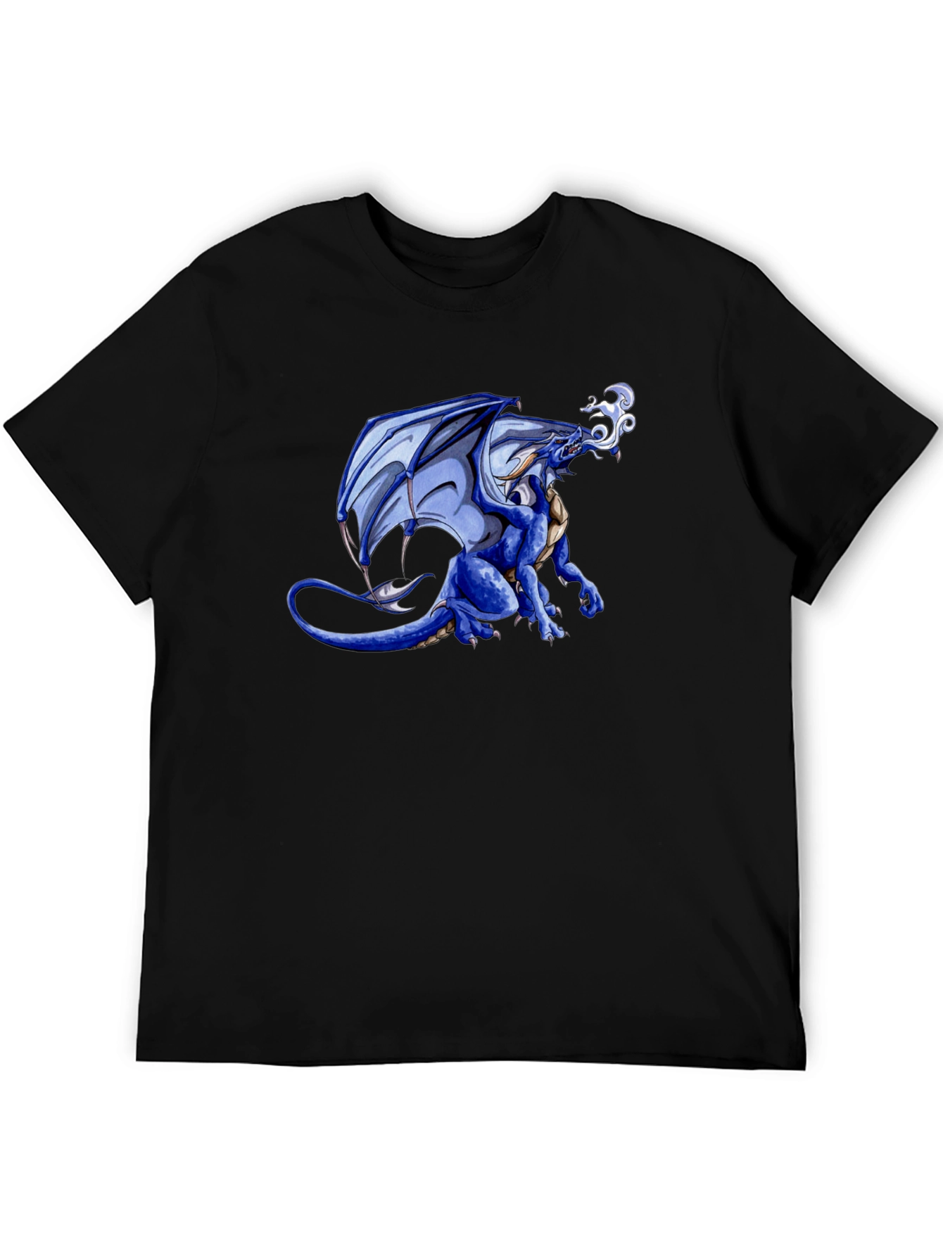Blue Dragon Graphic Tee - Fantasy Style