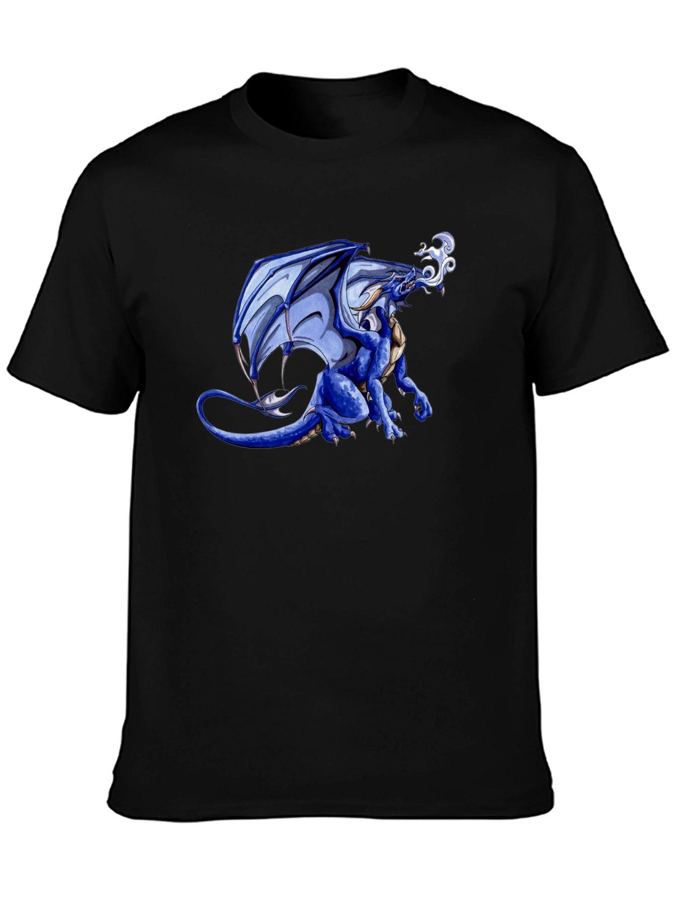 Blue Dragon Graphic Tee - Fantasy Style