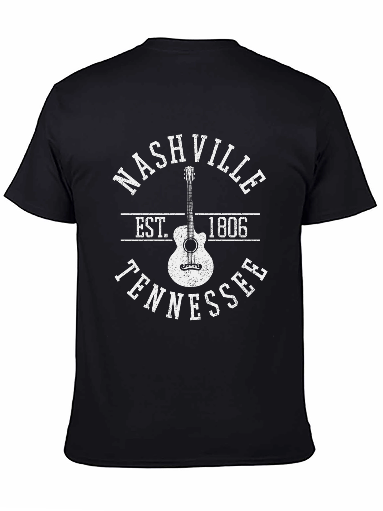 Nashville Tennessee Guitar Graphic T-Shirt