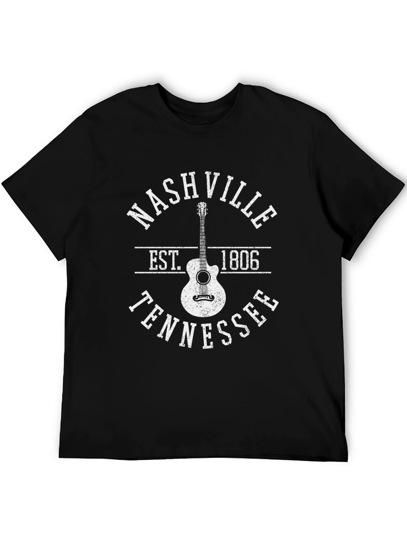 Nashville Tennessee Guitar Graphic T-Shirt