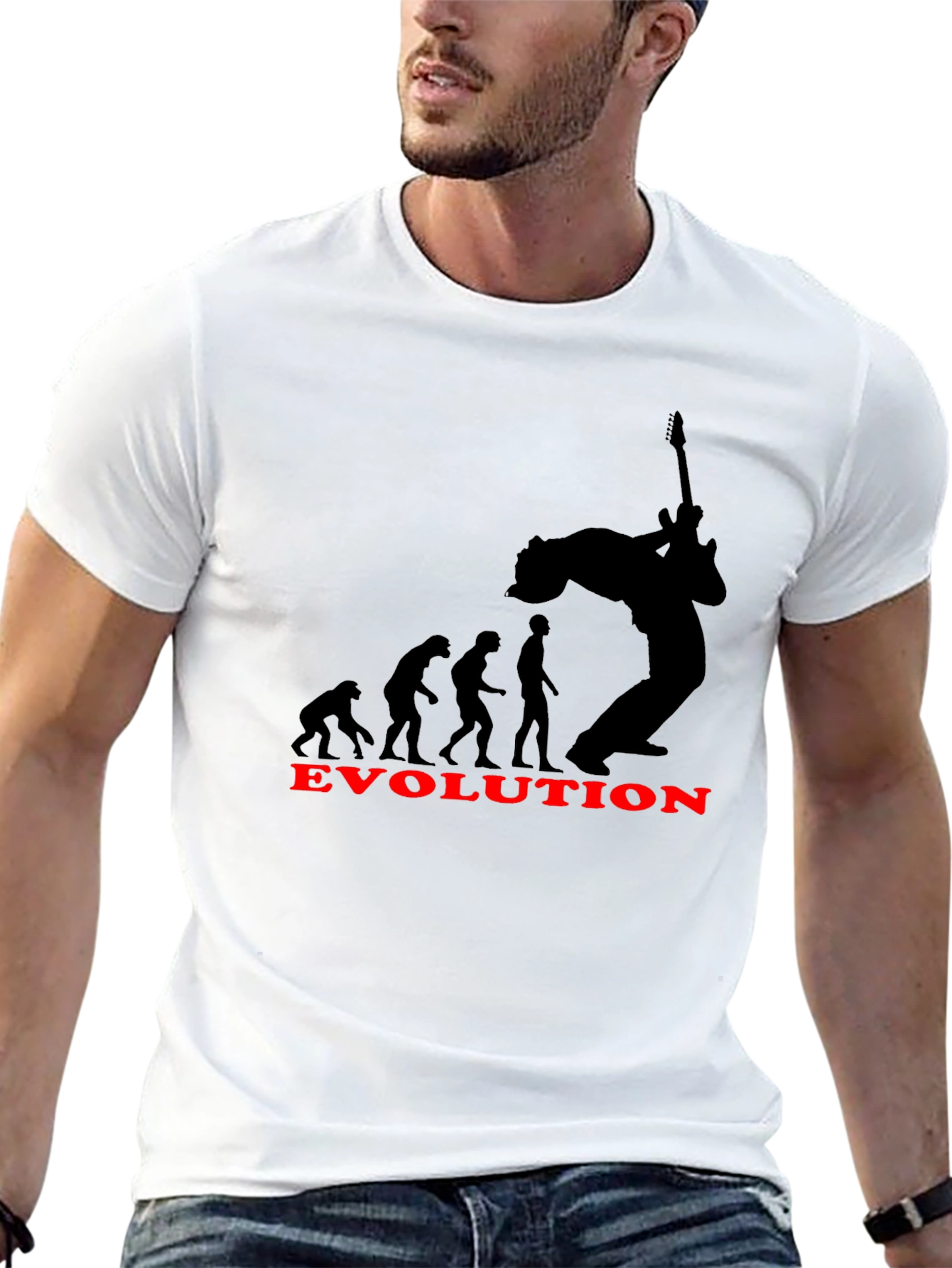 Evolution of Rock Black T-Shirt
