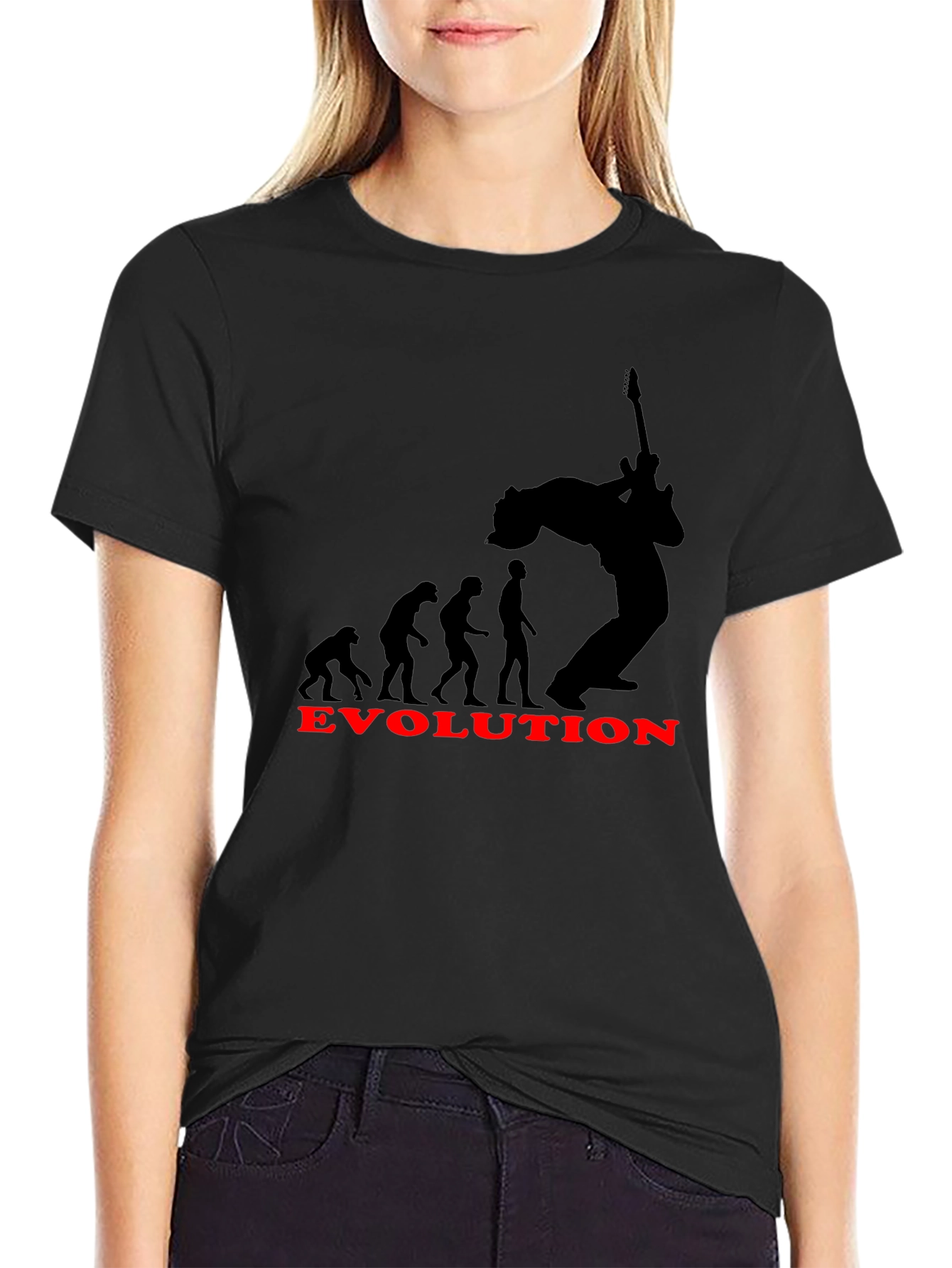 Evolution of Rock Black T-Shirt