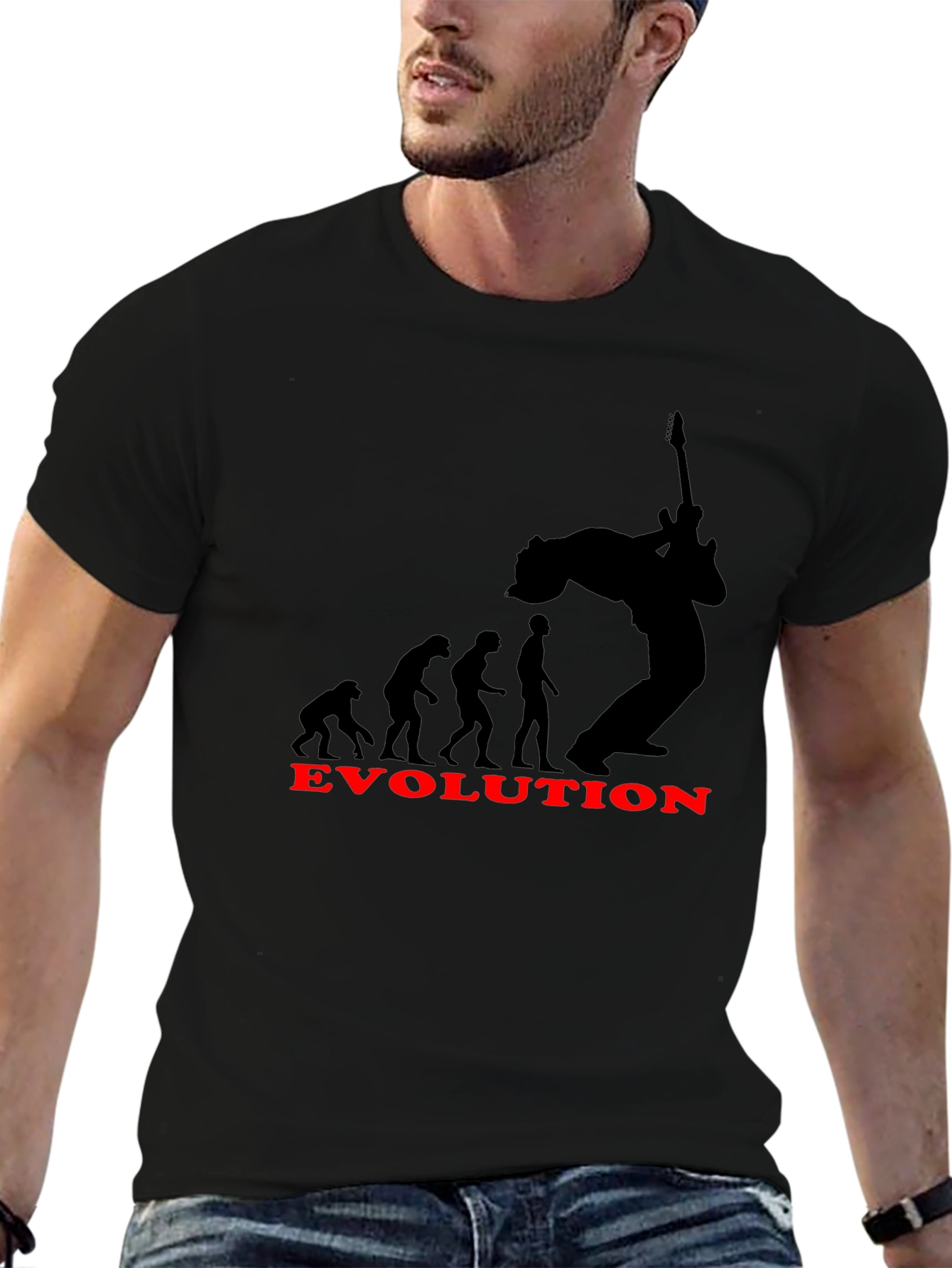 Evolution of Rock Black T-Shirt