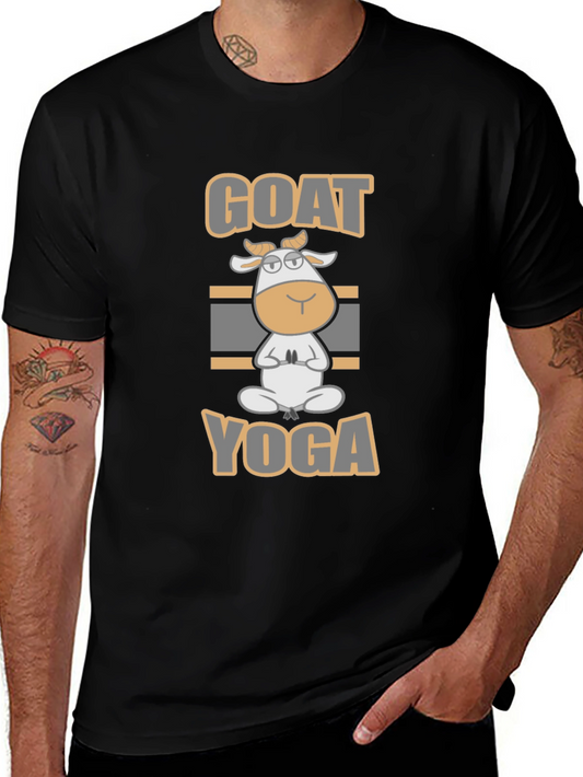 Goat Yoga Black T-Shirt
