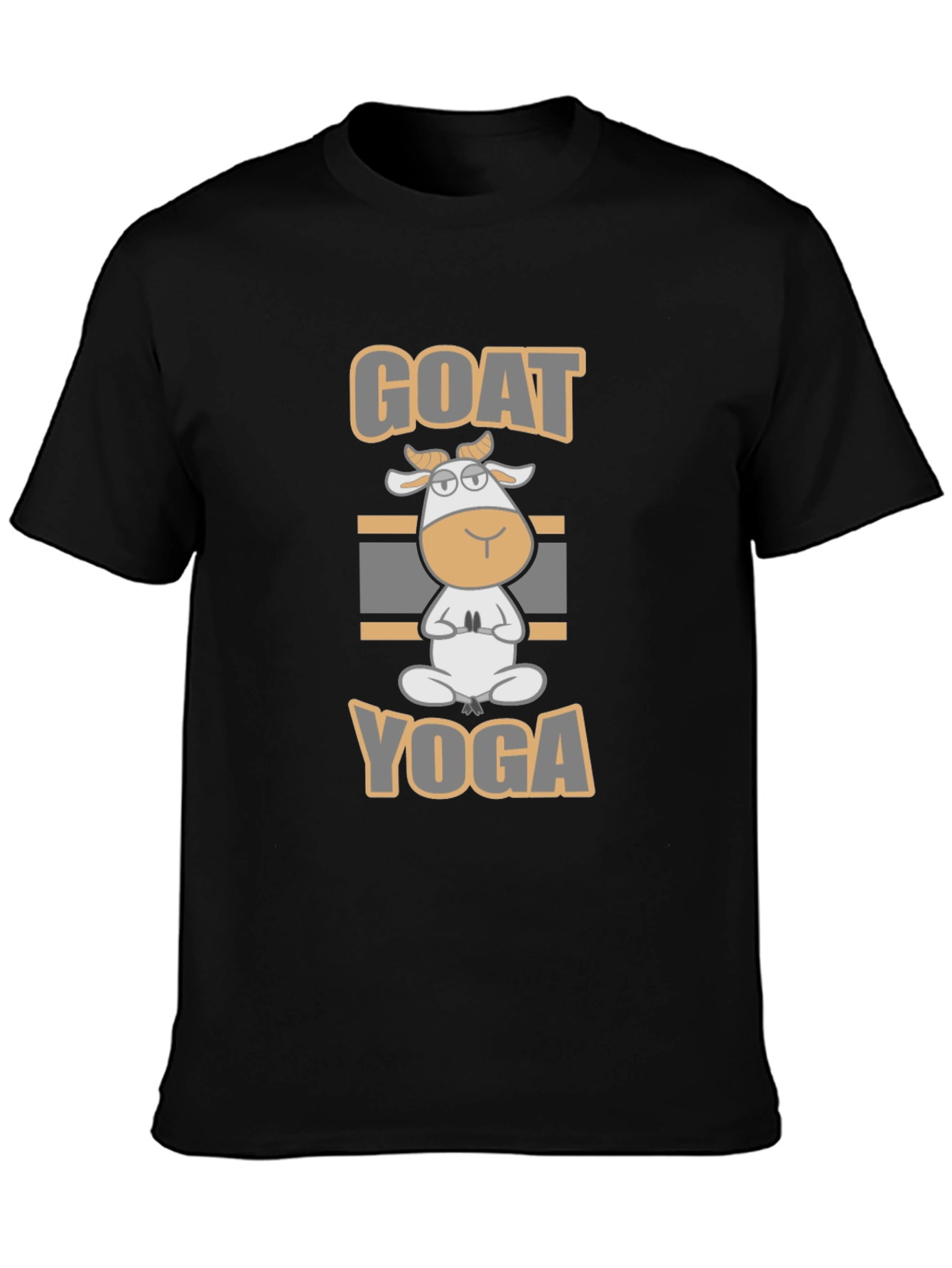 Goat Yoga Black T-Shirt