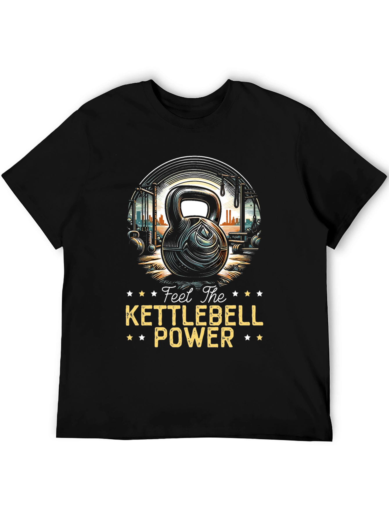 Kettlebell Power T-Shirt - Black Graphic Tee