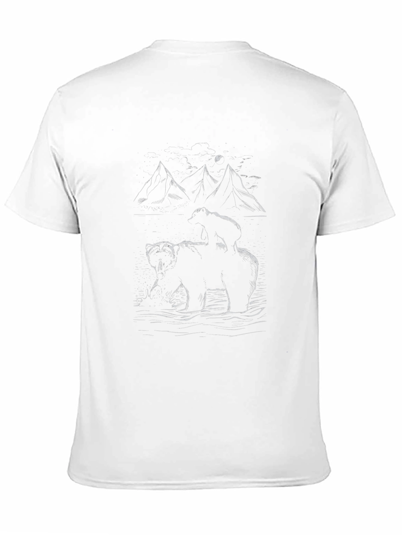 Black Bear & Cub Graphic T-Shirt