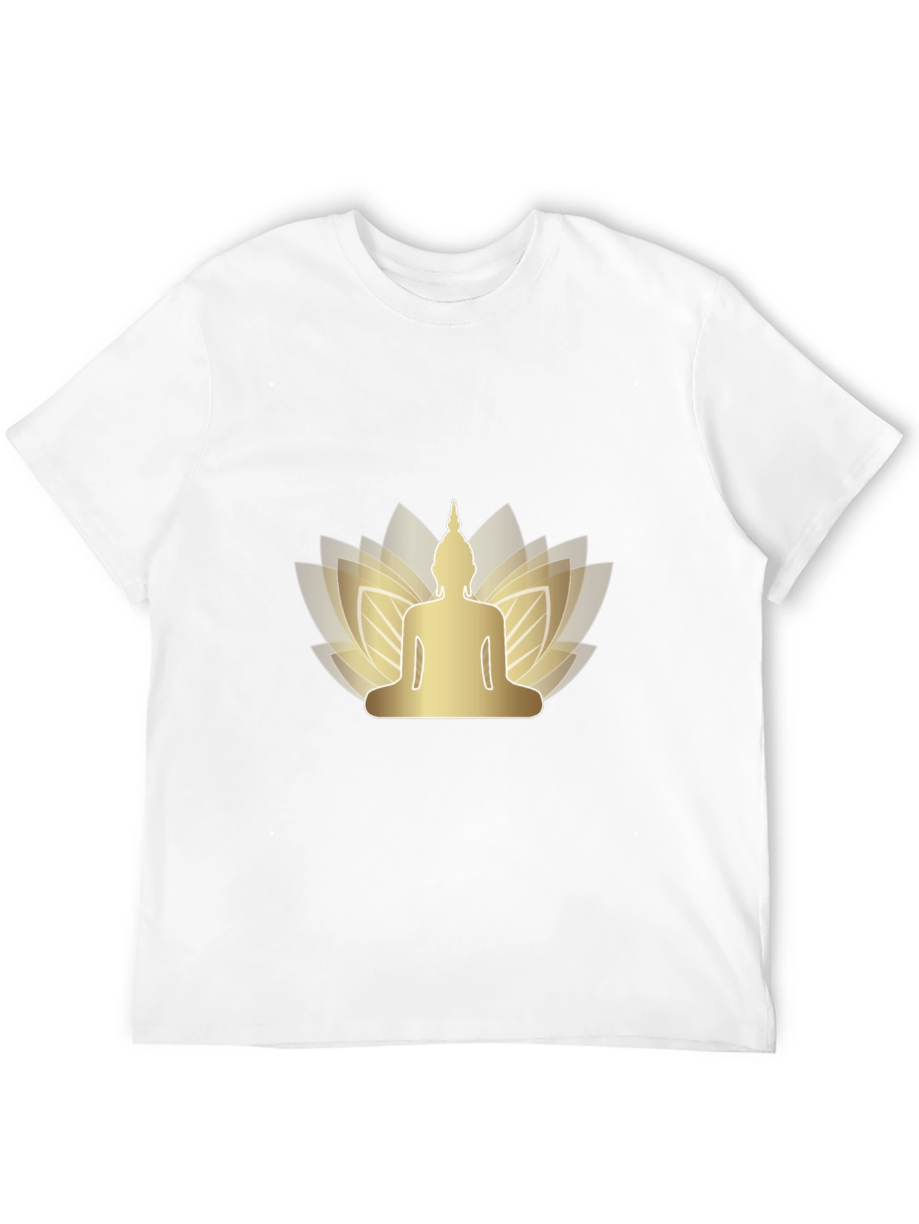 Buddha Lotus Graphic Tee - Mens Black T-Shirt
