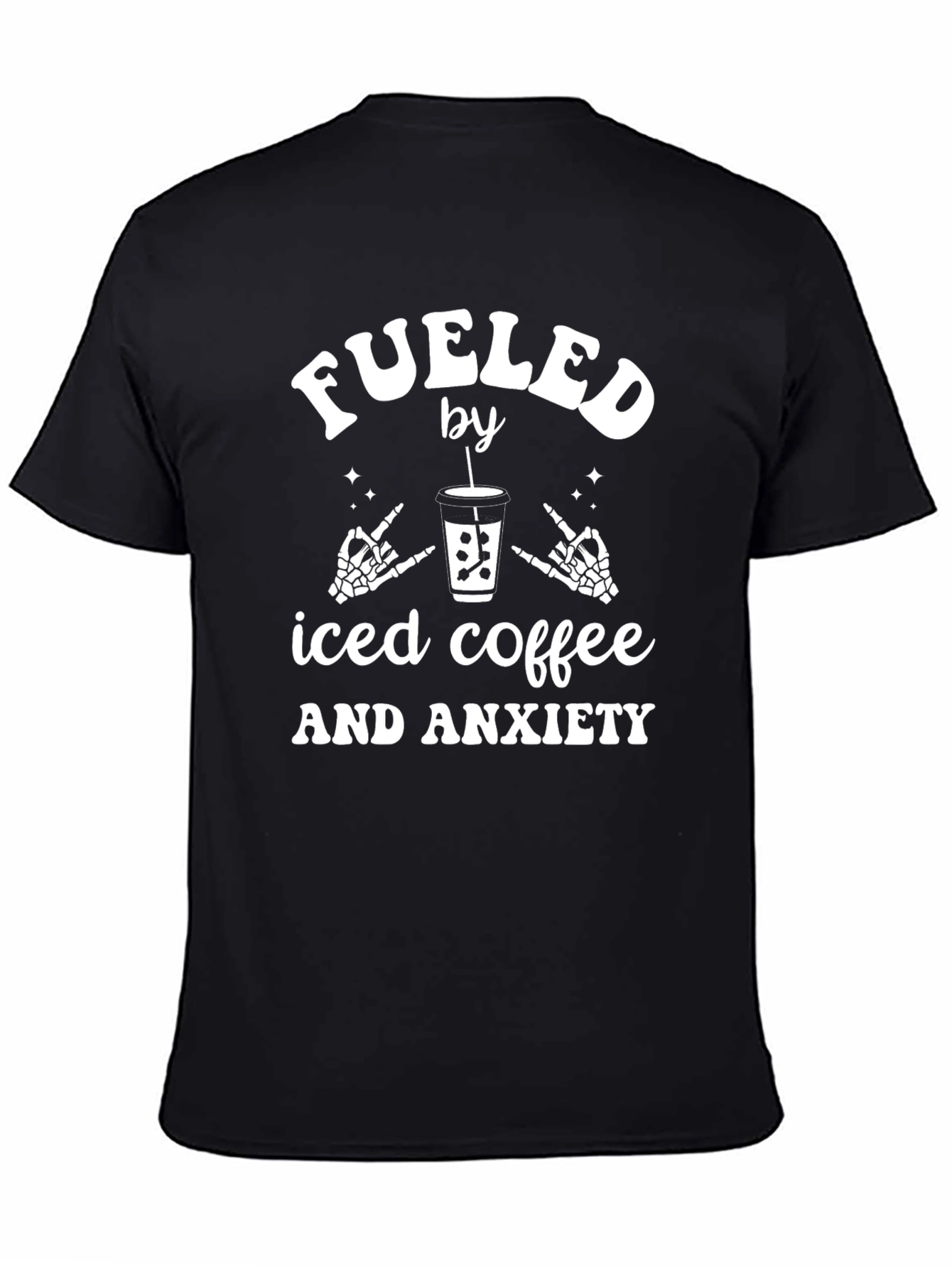 Fueled By Iced Coffee & Anxiety Graphic Tee