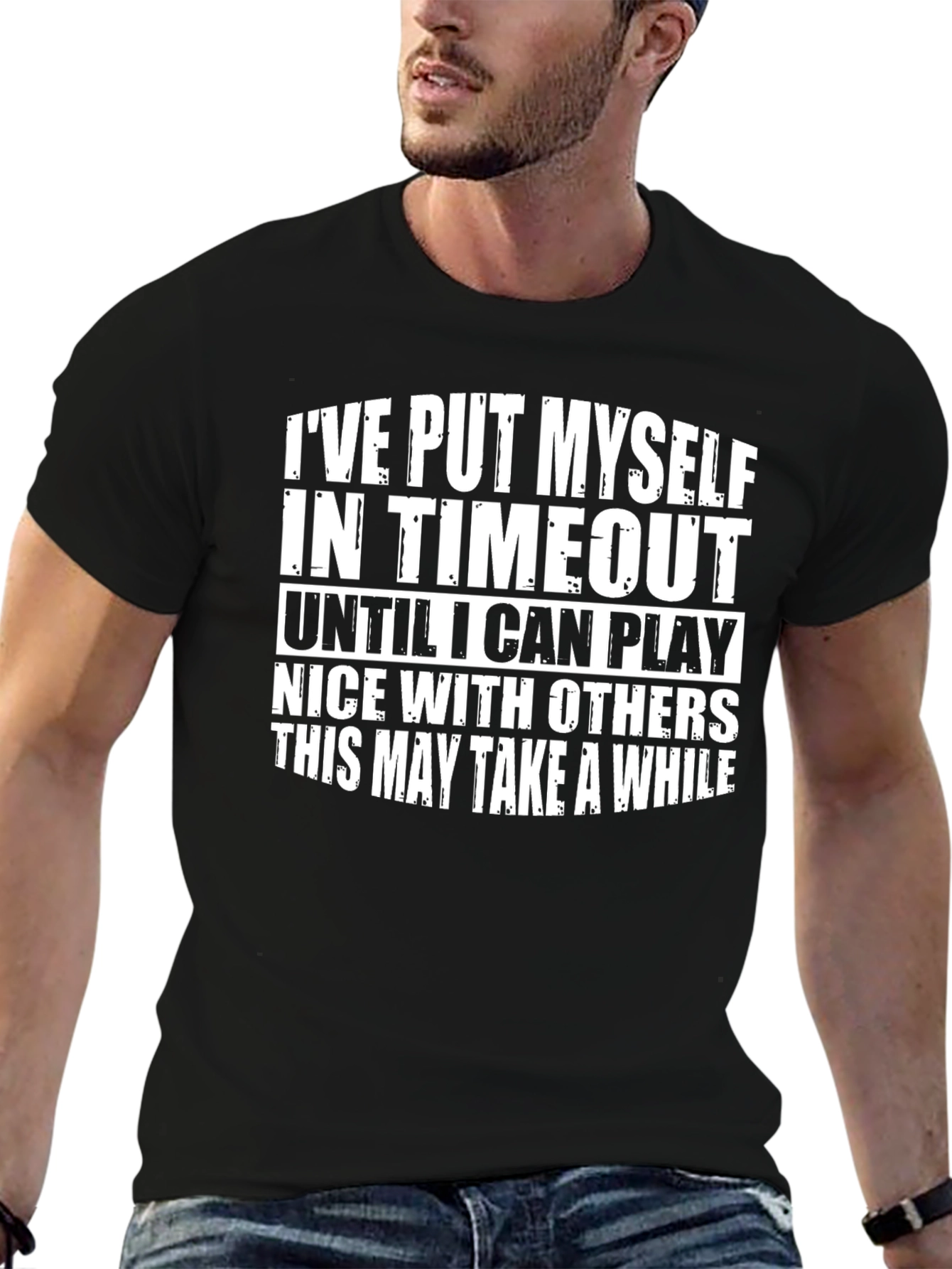 Funny Time Out Graphic T-Shirt