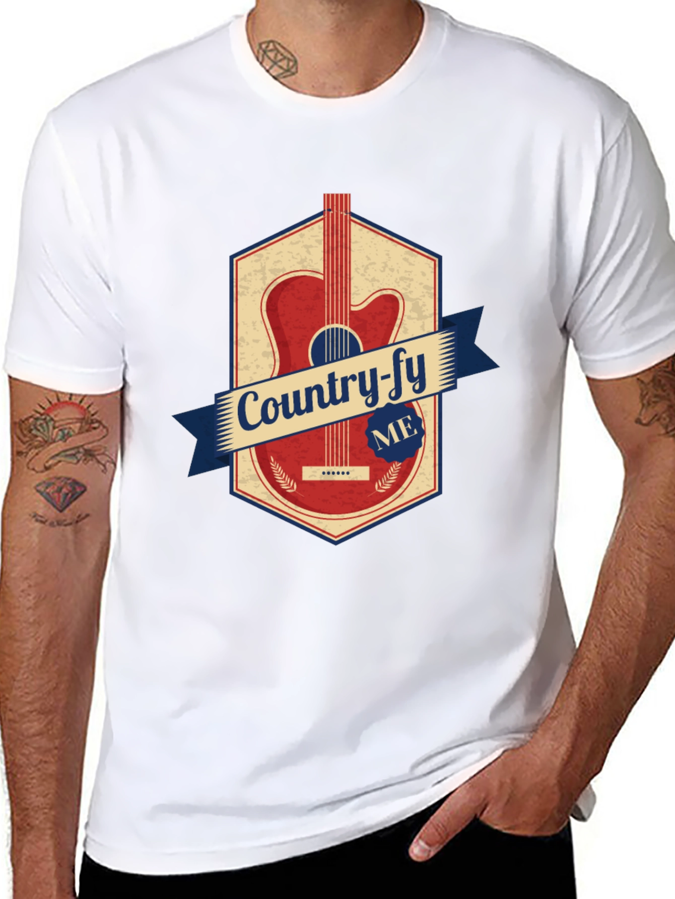 Country-fy Me Graphic Tee - Acoustic Guitar Design