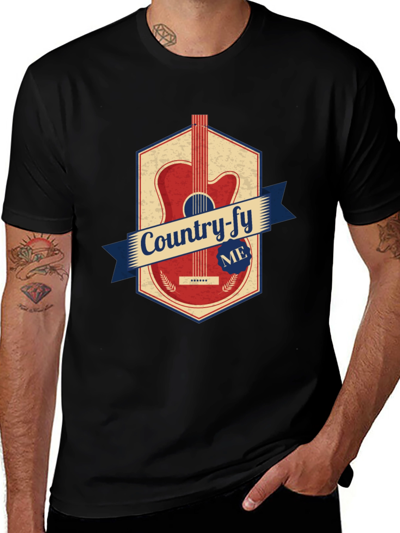 Country-fy Me Graphic Tee - Acoustic Guitar Design